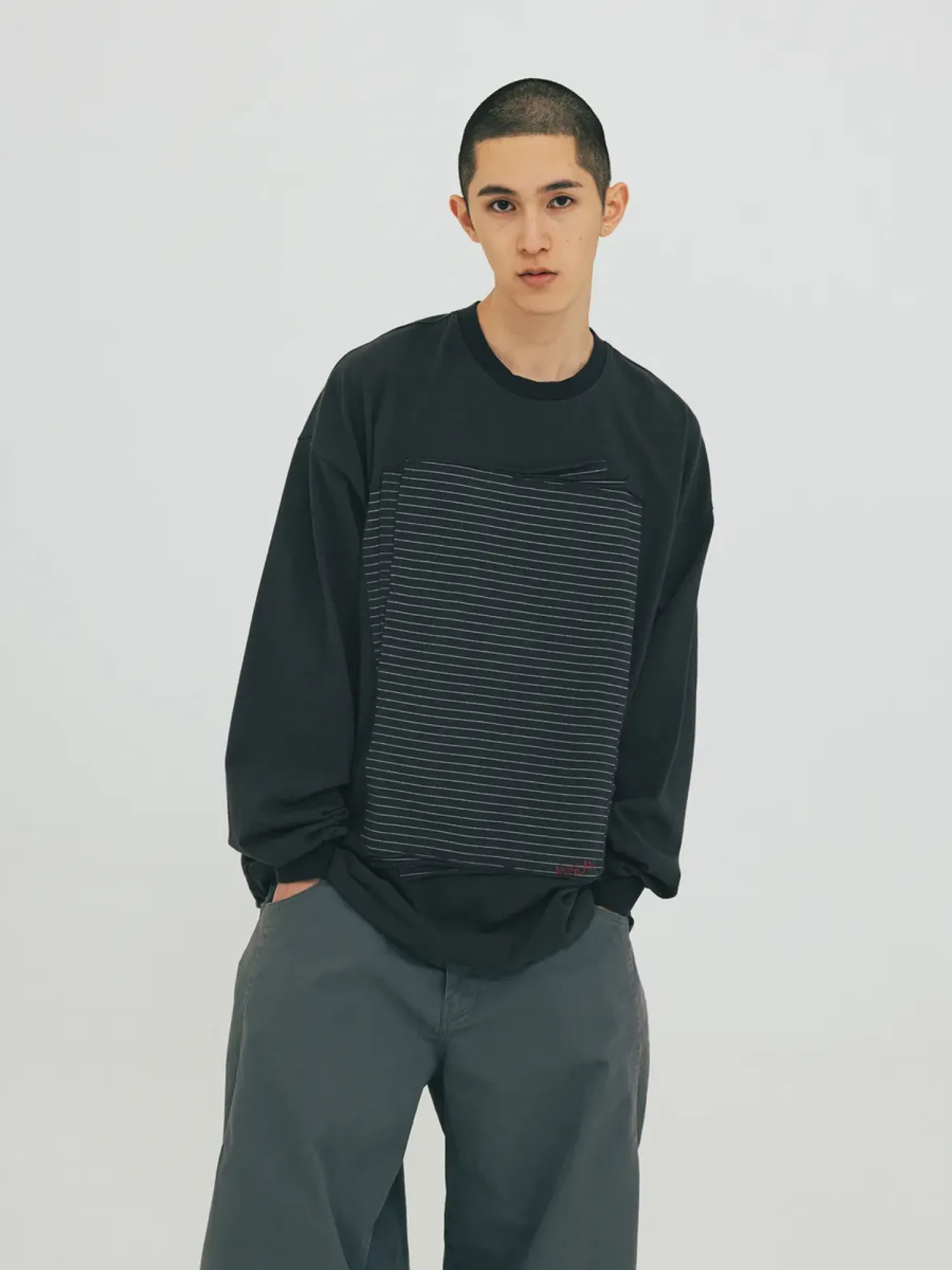 Лонгслив ANGLAN Notebook Long Sleeve Charcoal