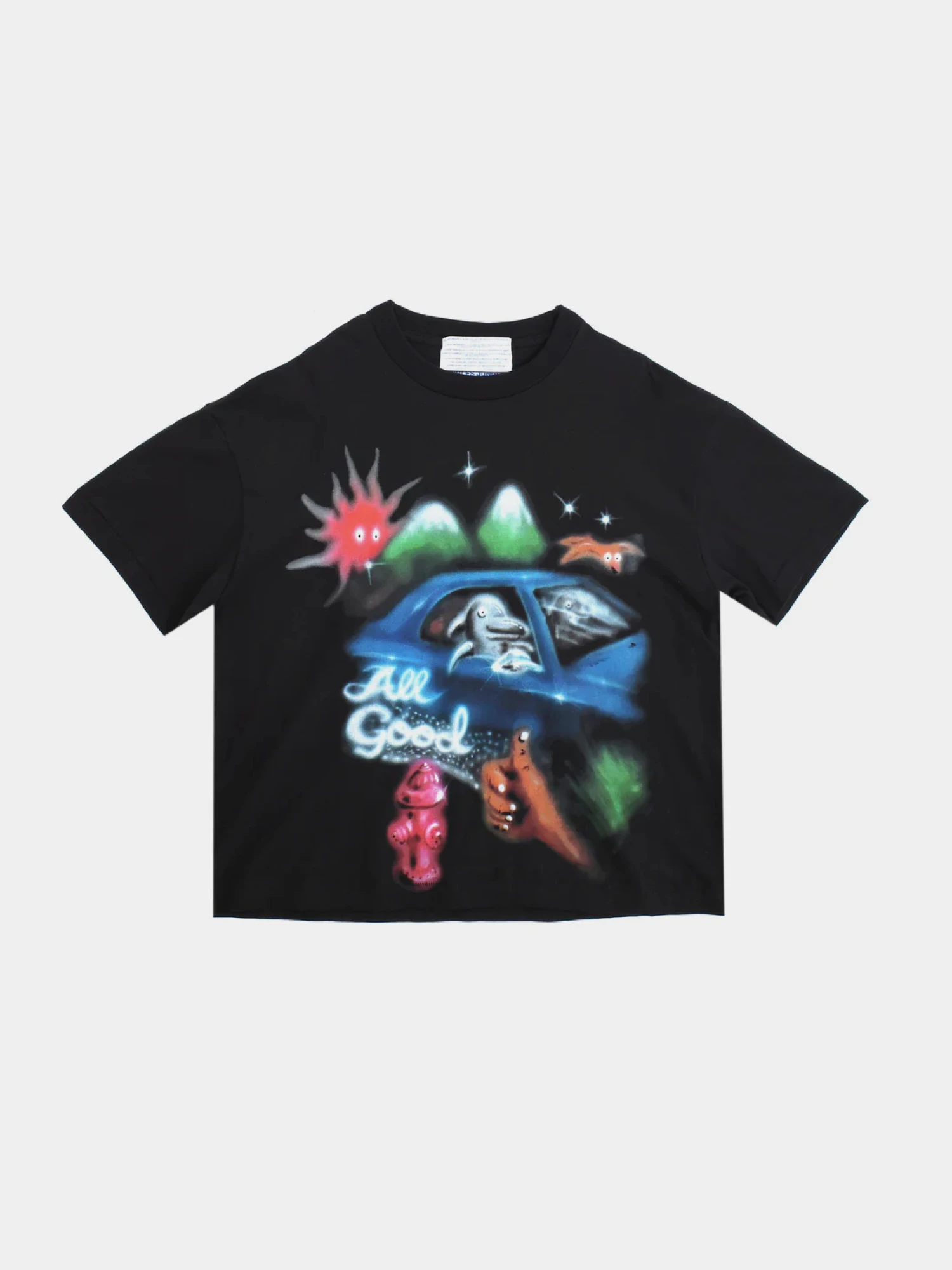 Футболка Jungles Jungles All Good Airbrush Tee Black