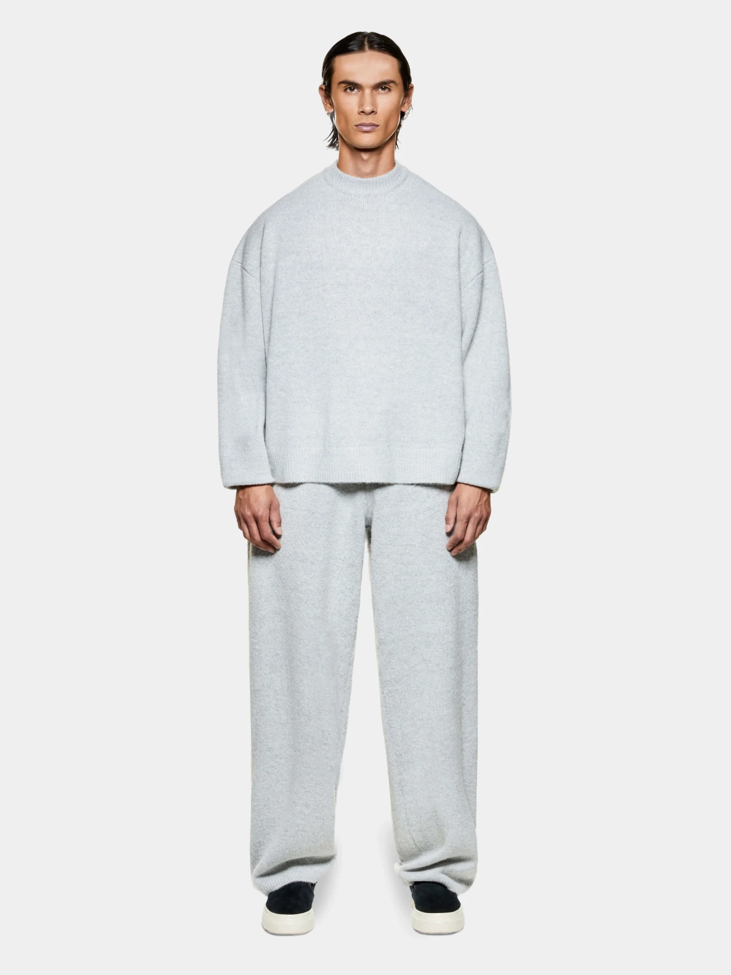 Свитшот MKI MIYUKI ZOKU Mohair Blend Knit Light Grey