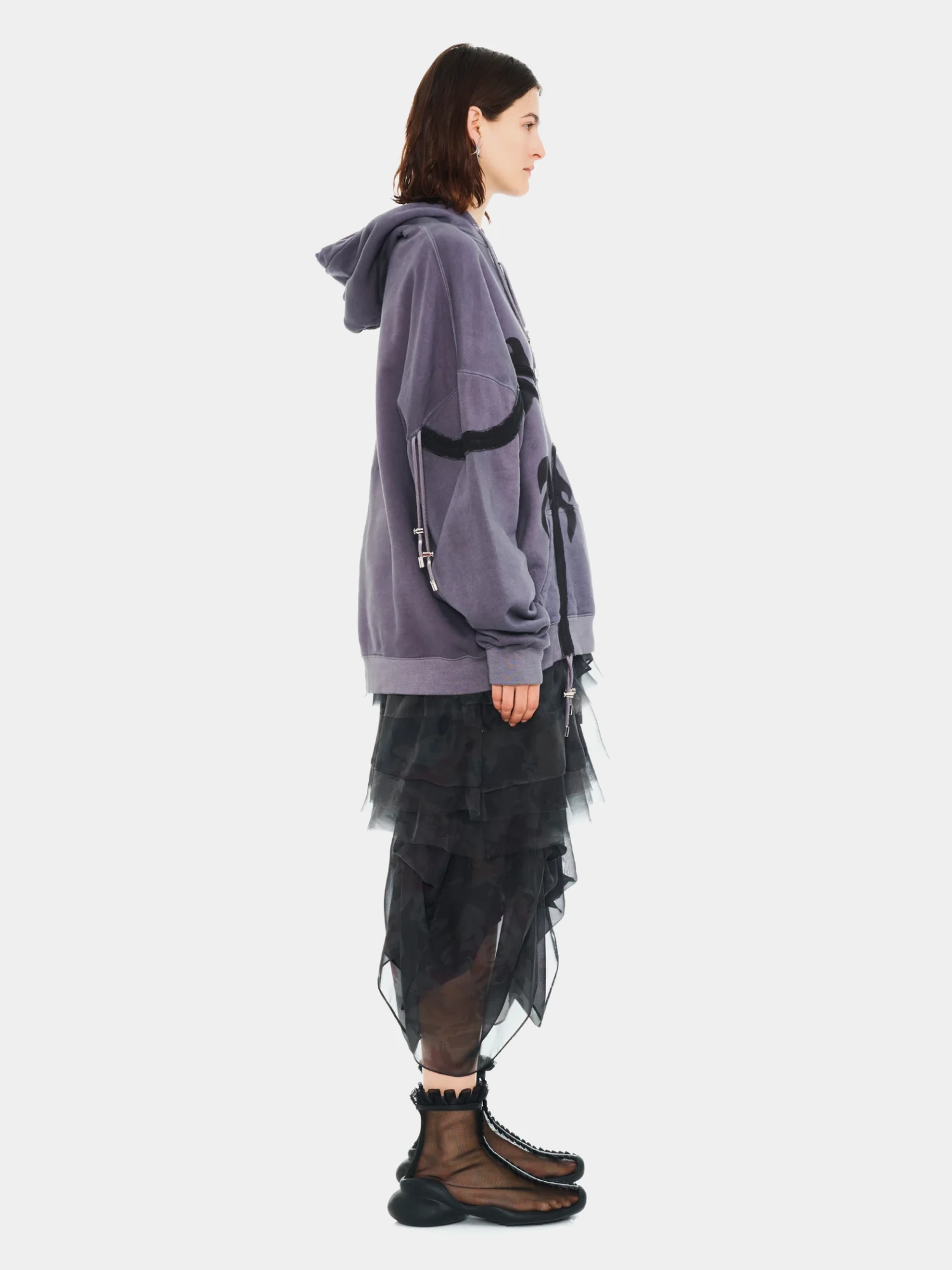Худи Collina Strada Flames Star Charcoal