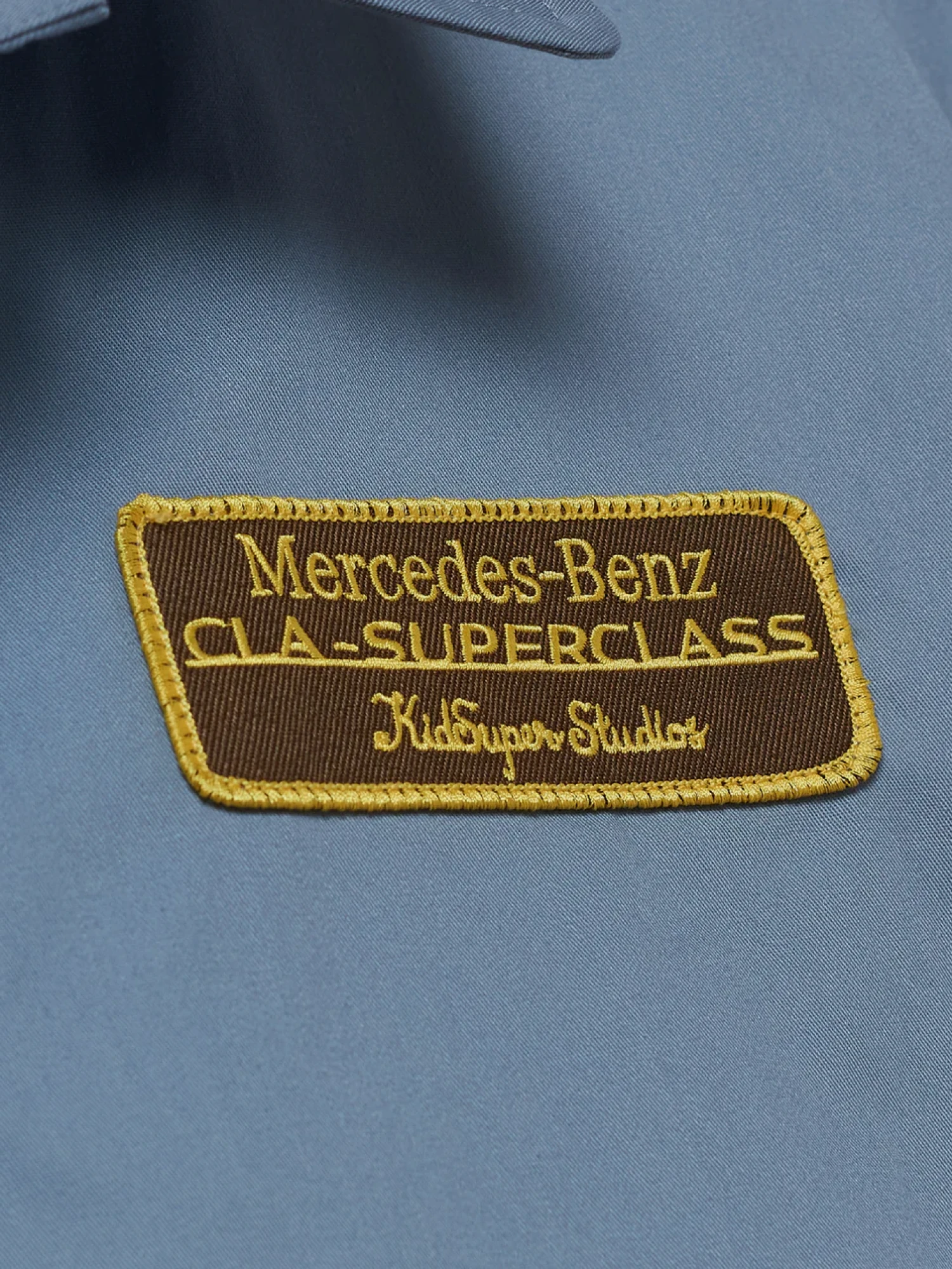 Рубашка KidSuper X Mercedes Benz Cropped Work Blue
