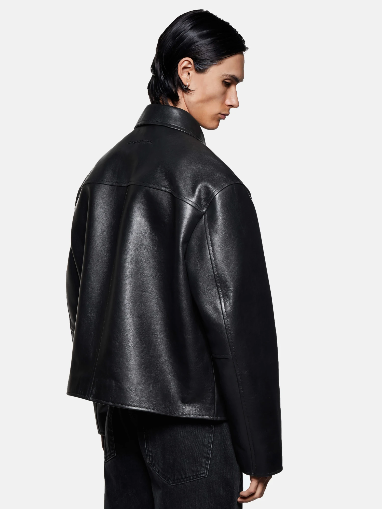 Кожаная куртка MKI MIYUKI ZOKU Cropped Leather Rider Black