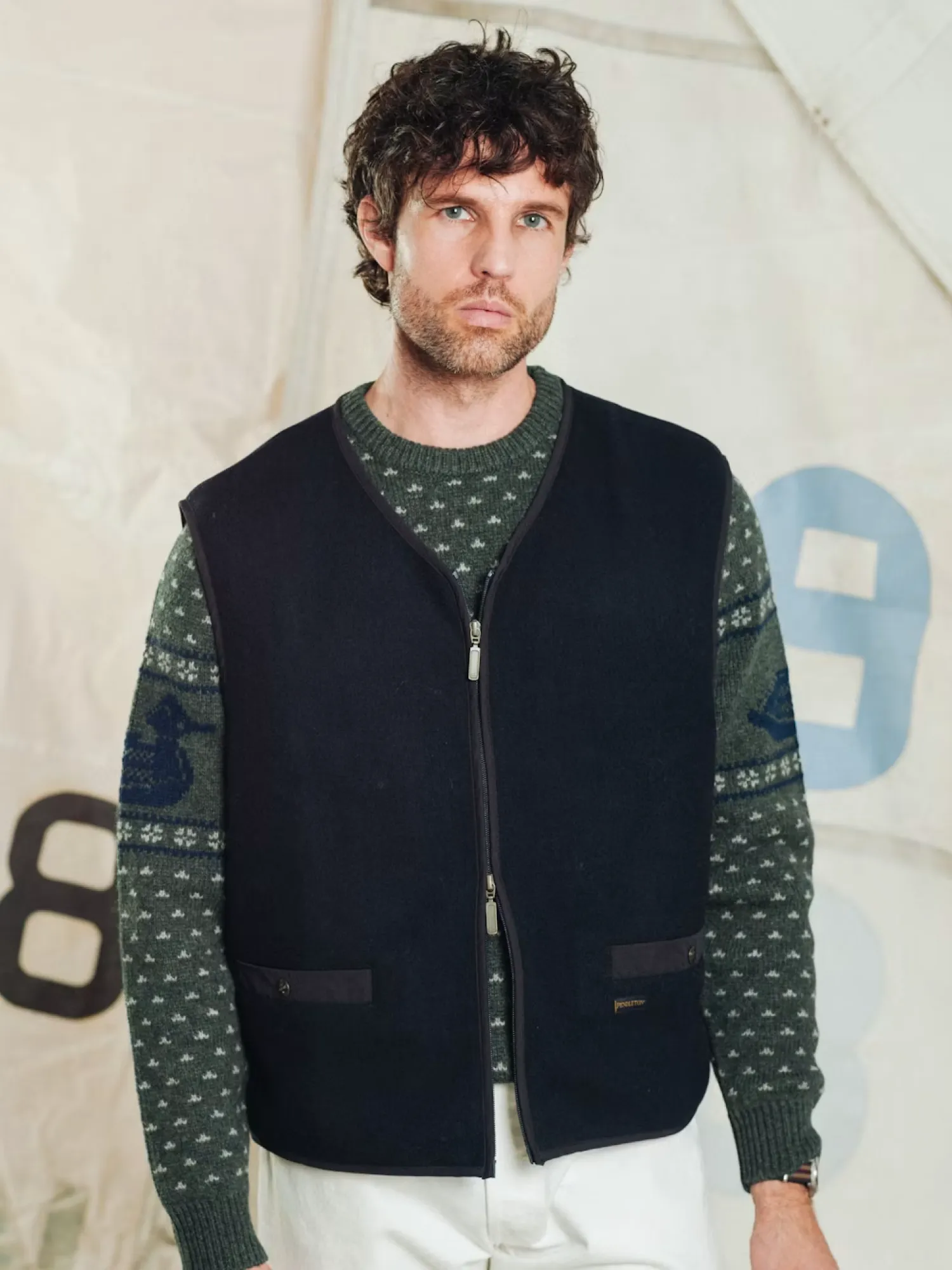 Жилет Pendleton Simple Zip Vest Navy