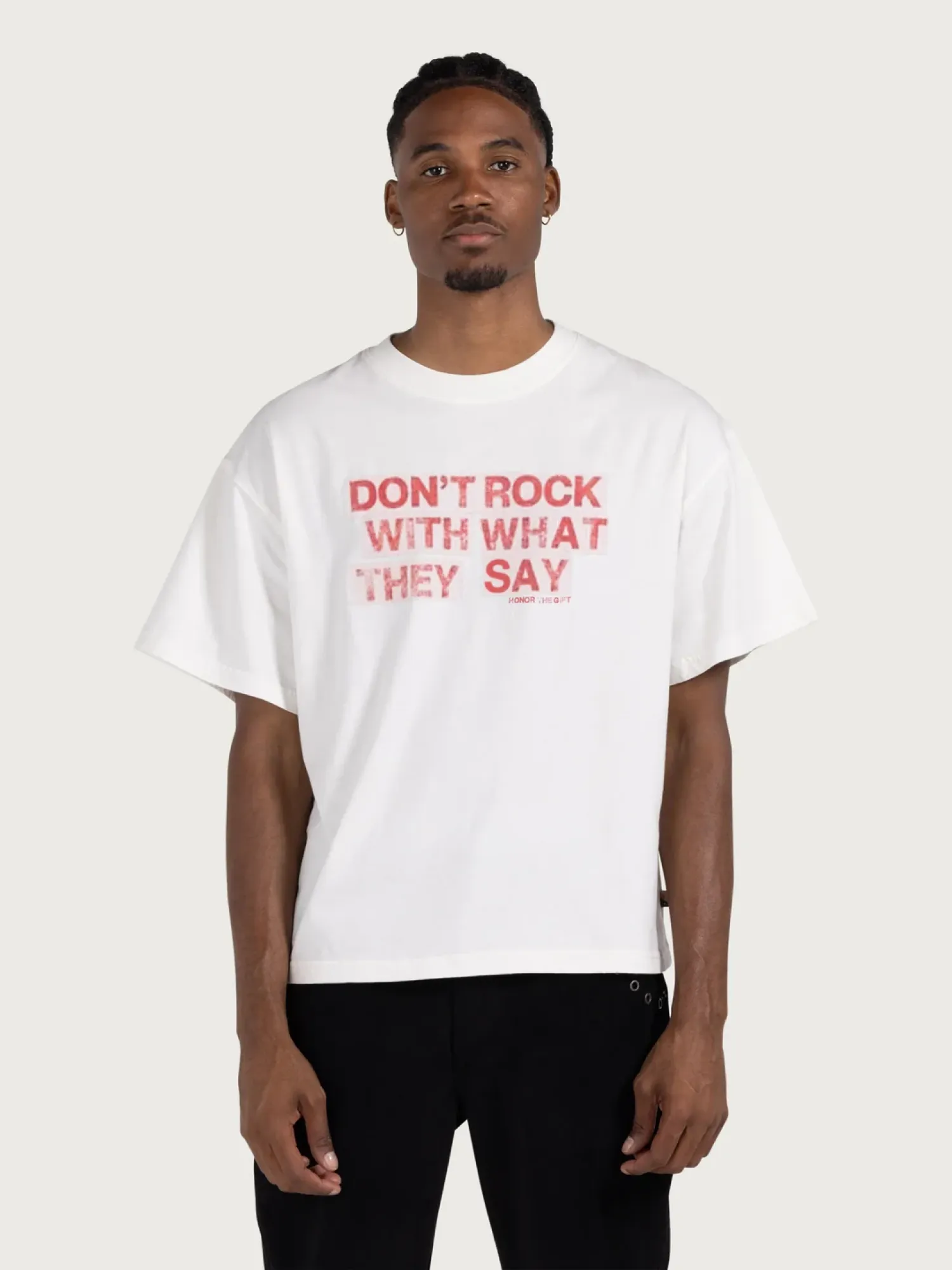 Футболка HONOR THE GIFT What They Say White