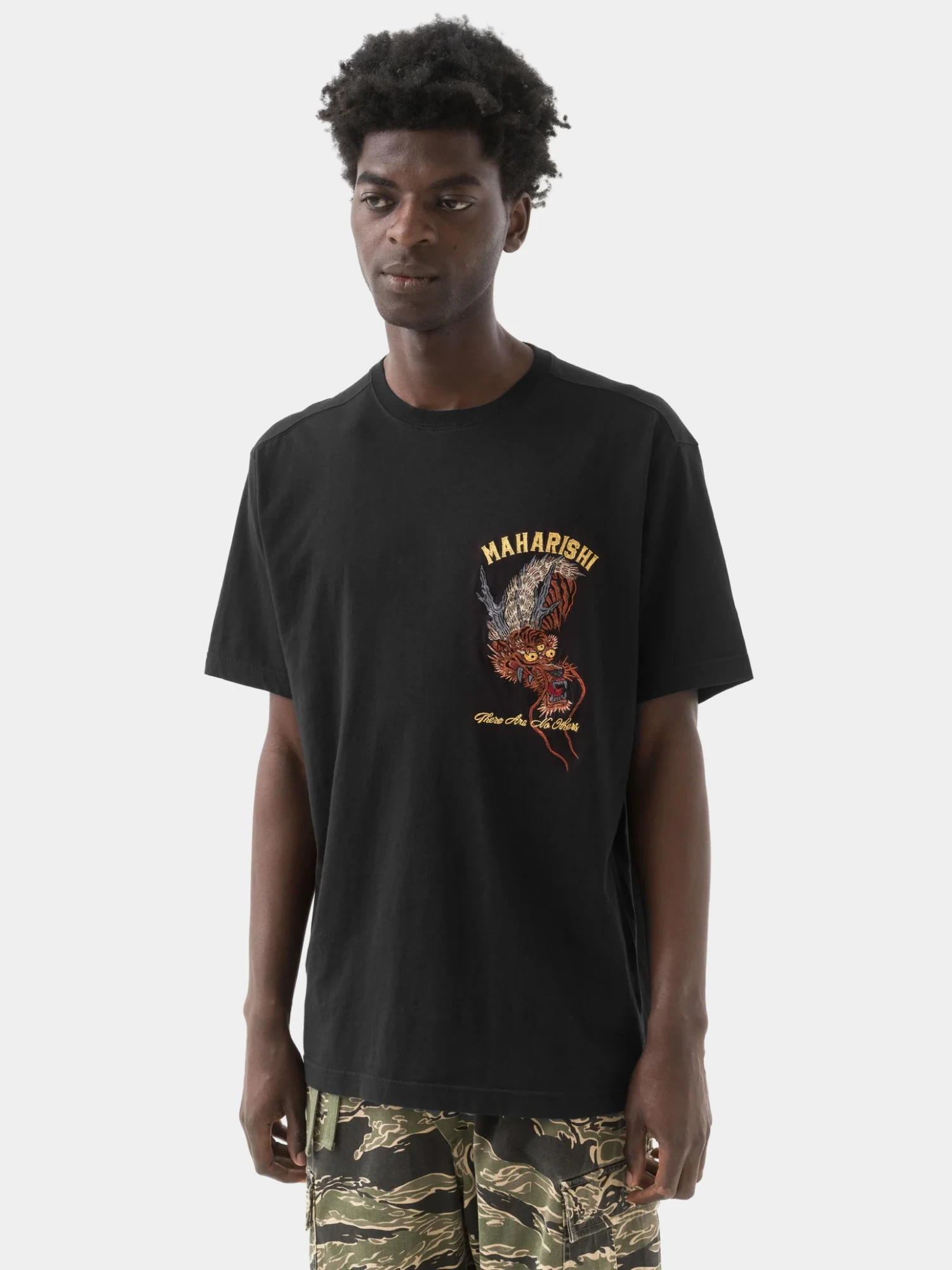 Футболка MAHARISHI 6100 Tour Tiger Dragon Black