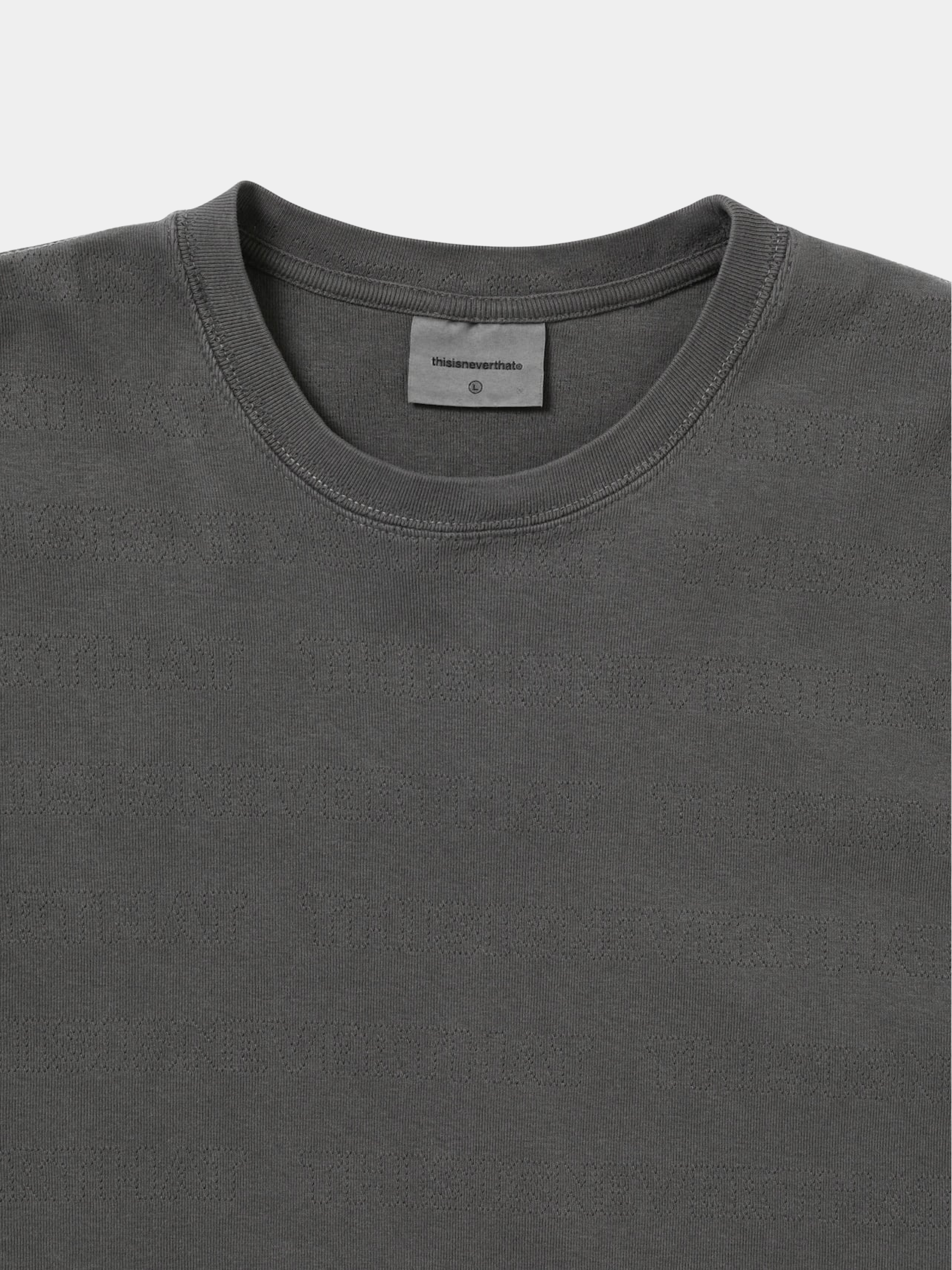 Футболка thisisneverthat TNT Jacquard Tee Charcoal