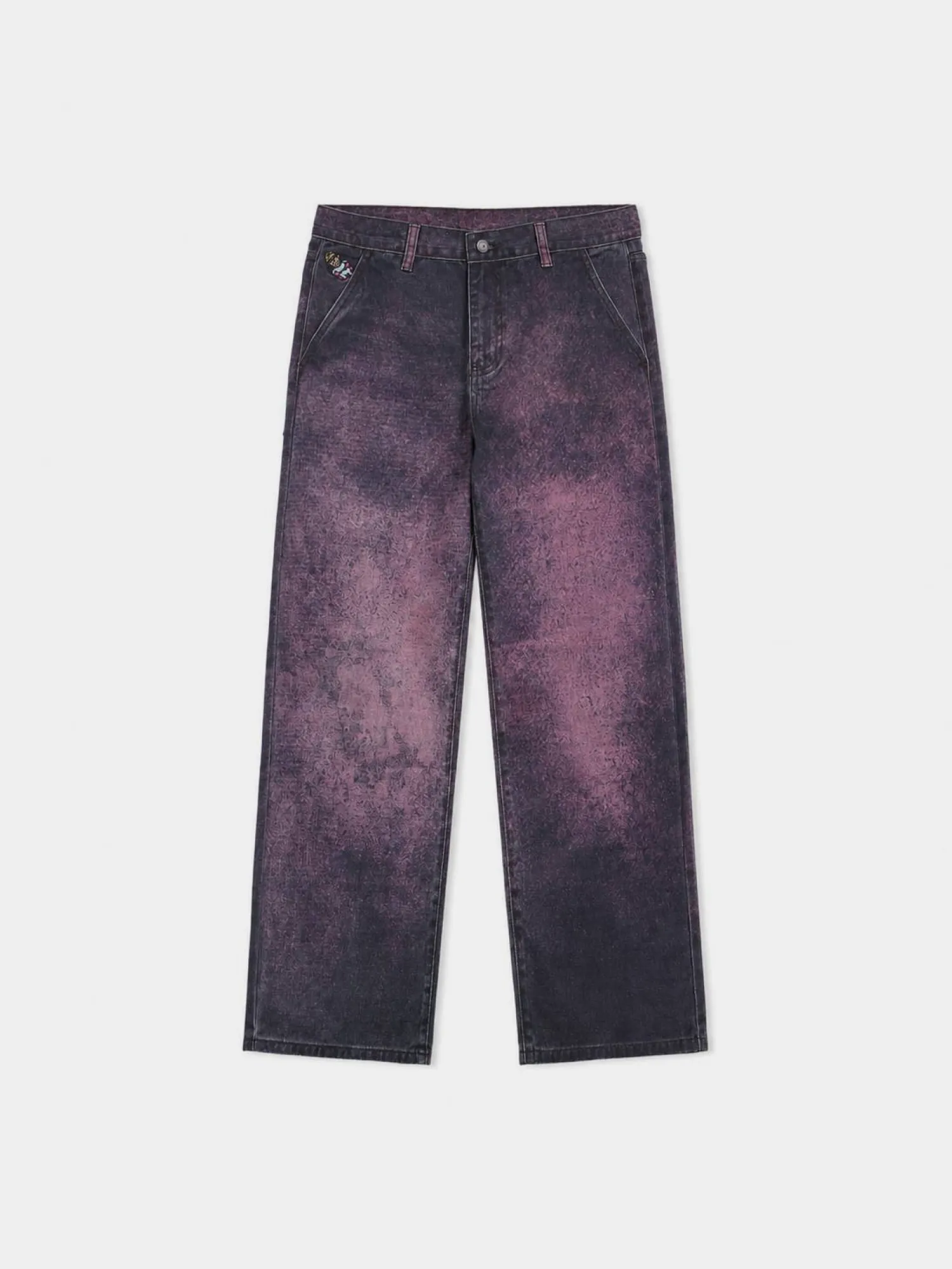 Джинсы KidSuper Printed Distressed Baggy Burnt Red