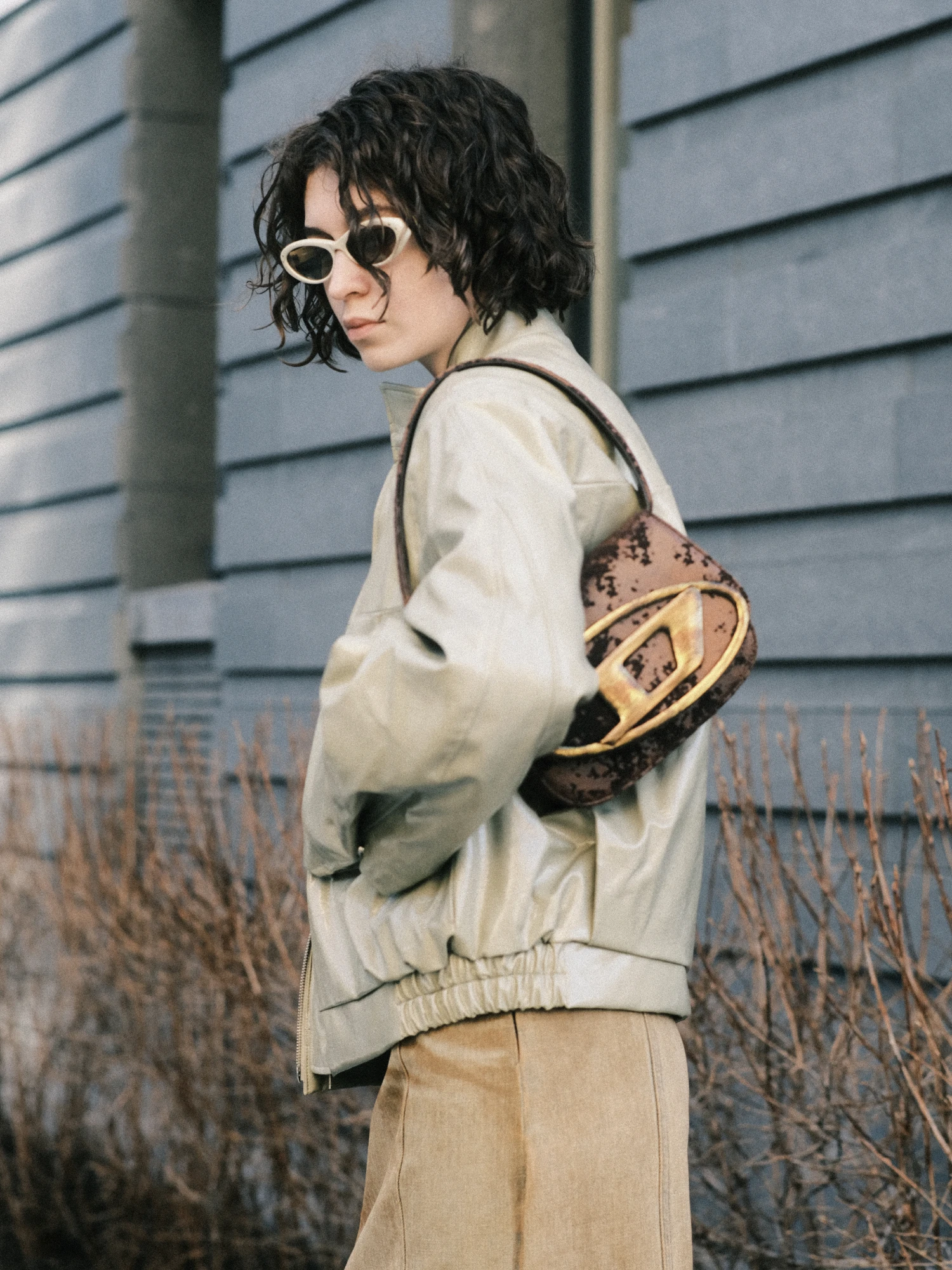 Очки Bonnie Clyde Skinny Dip Light Yellow & Olive Lens