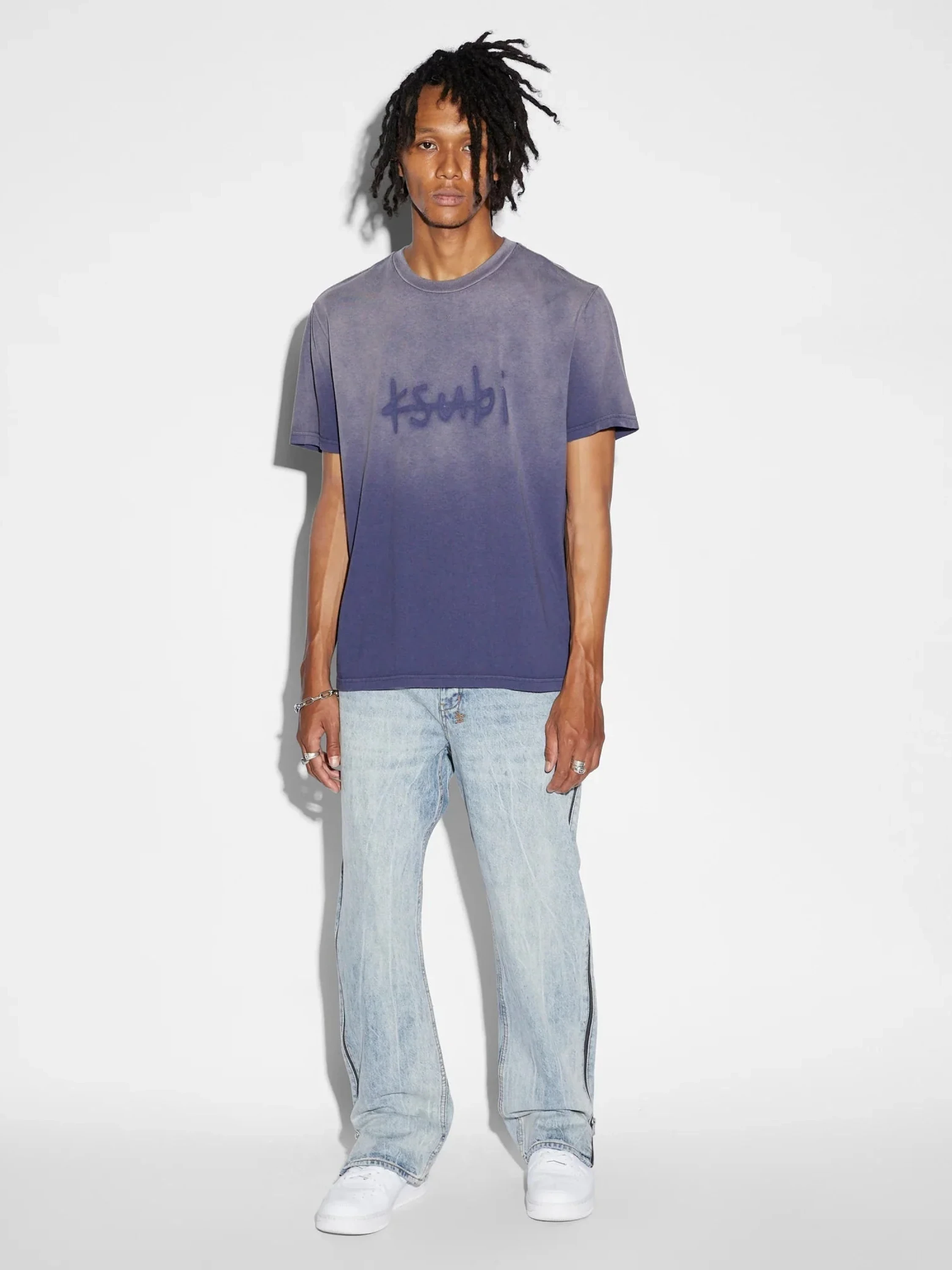 Футболка Ksubi Heritage Kash Iced Neptune Blue
