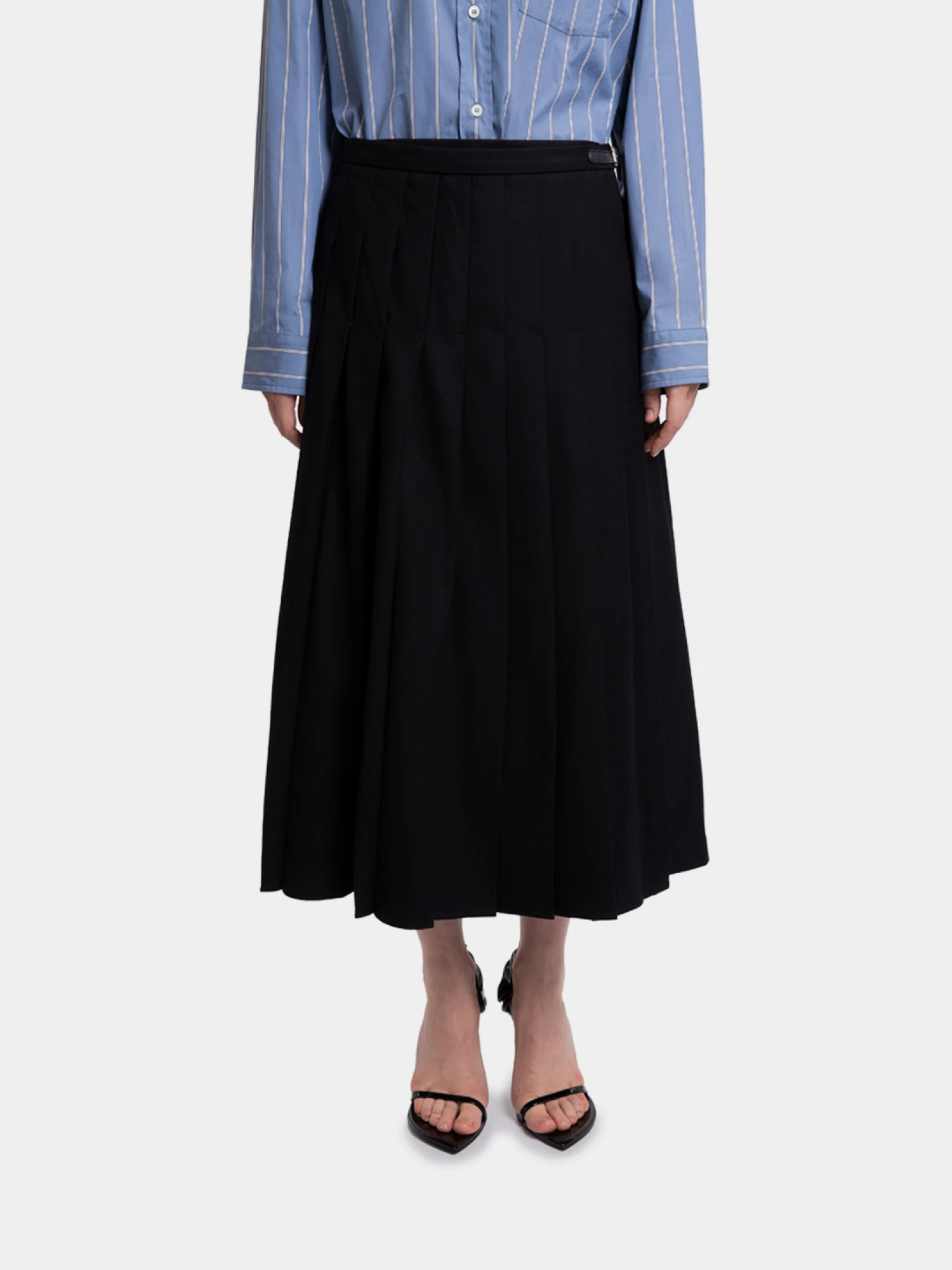 Женская юбка LE17SEPTEMBRE Pleated Wrap Navy