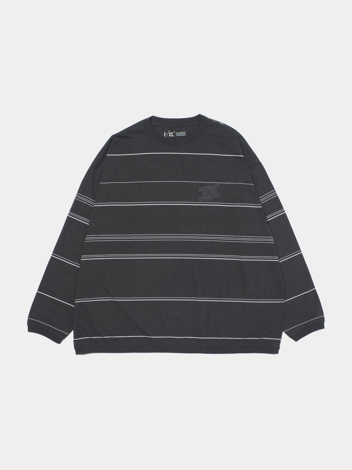 Лонгслив F/CE. Re Logo L/S Border T Gray