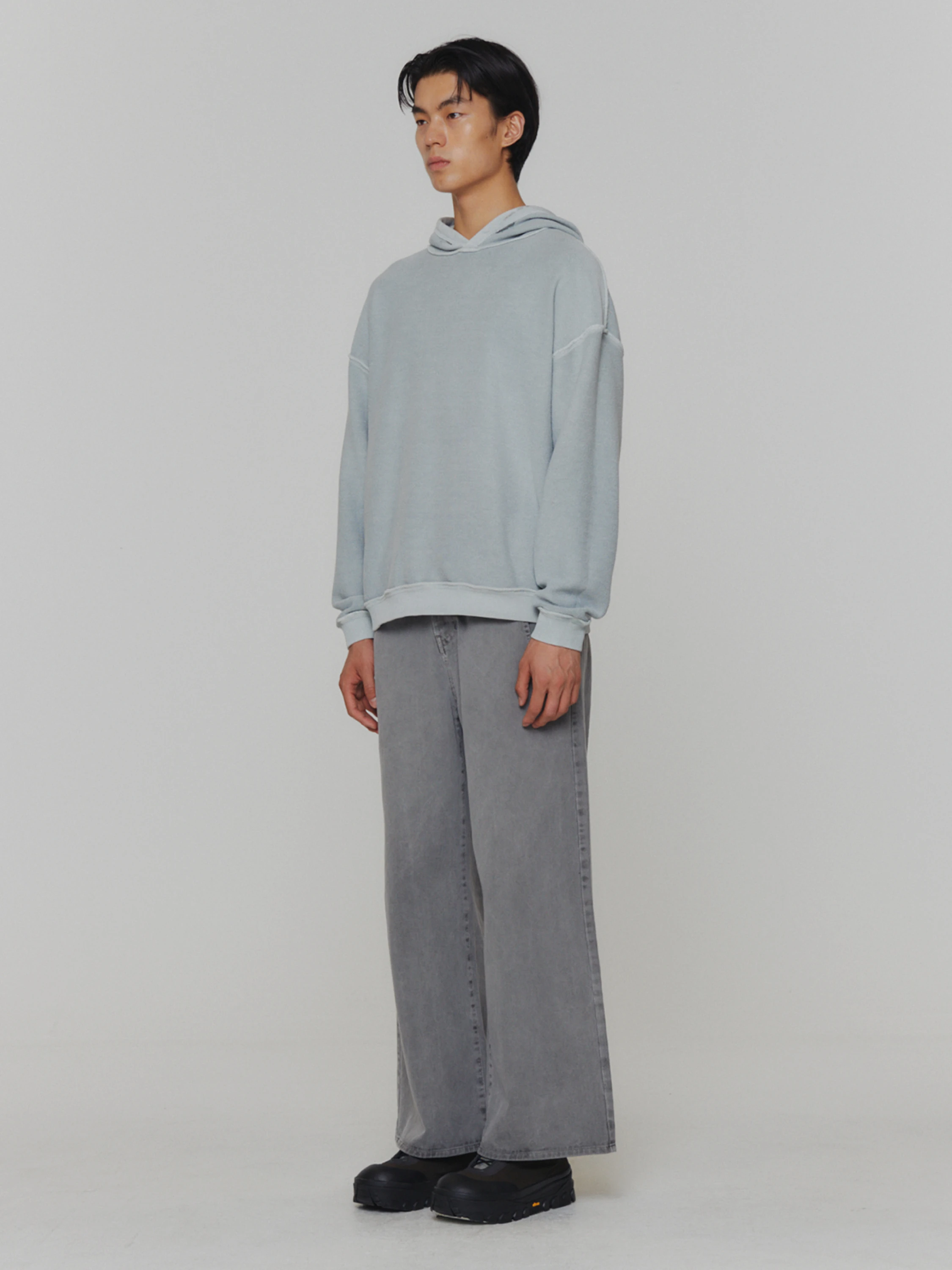 Худи AMOMENTO Garment Dyed Hoodie Mint