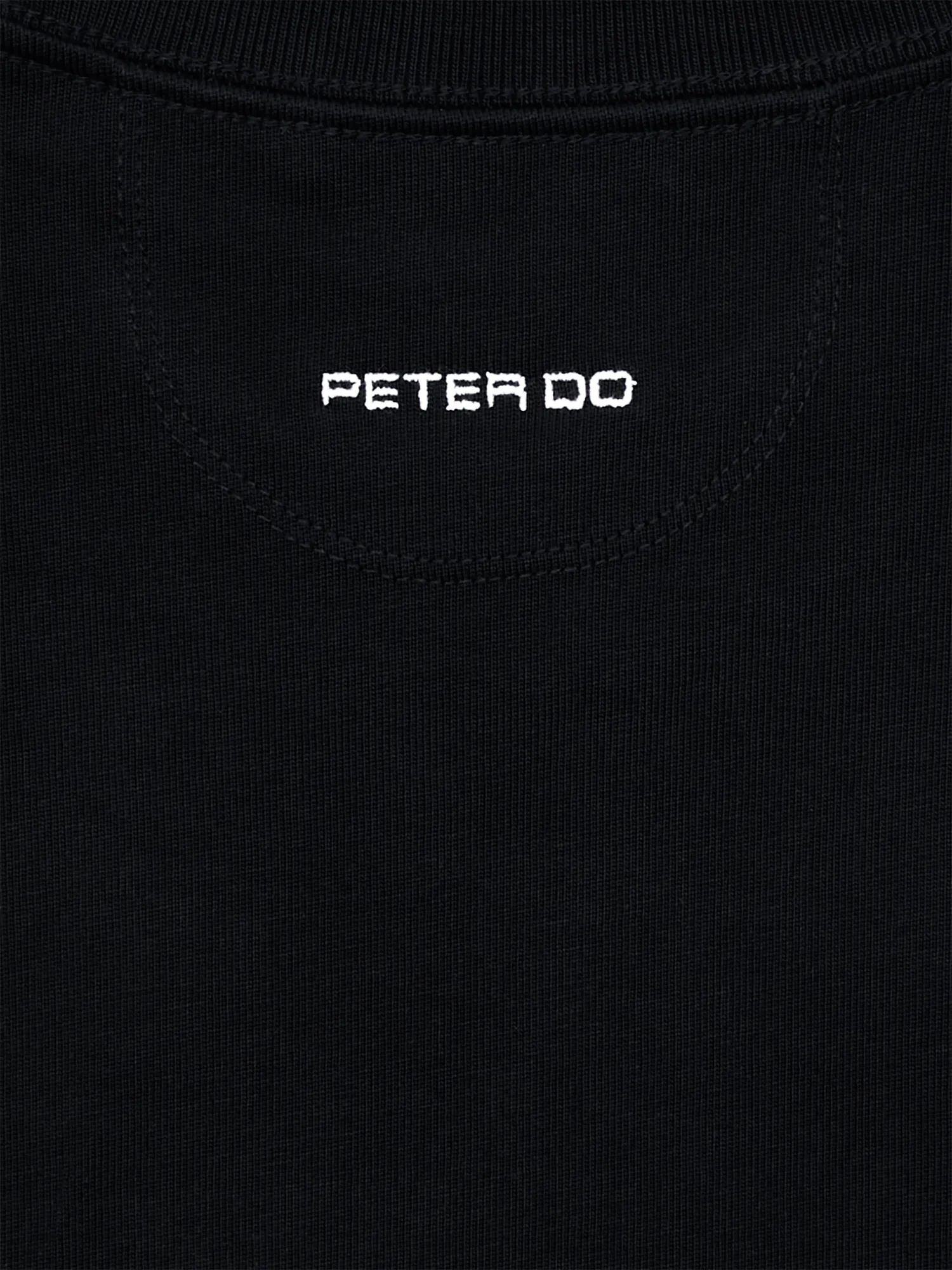 Женская футболка Peter Do Creased Oversized Tee Black