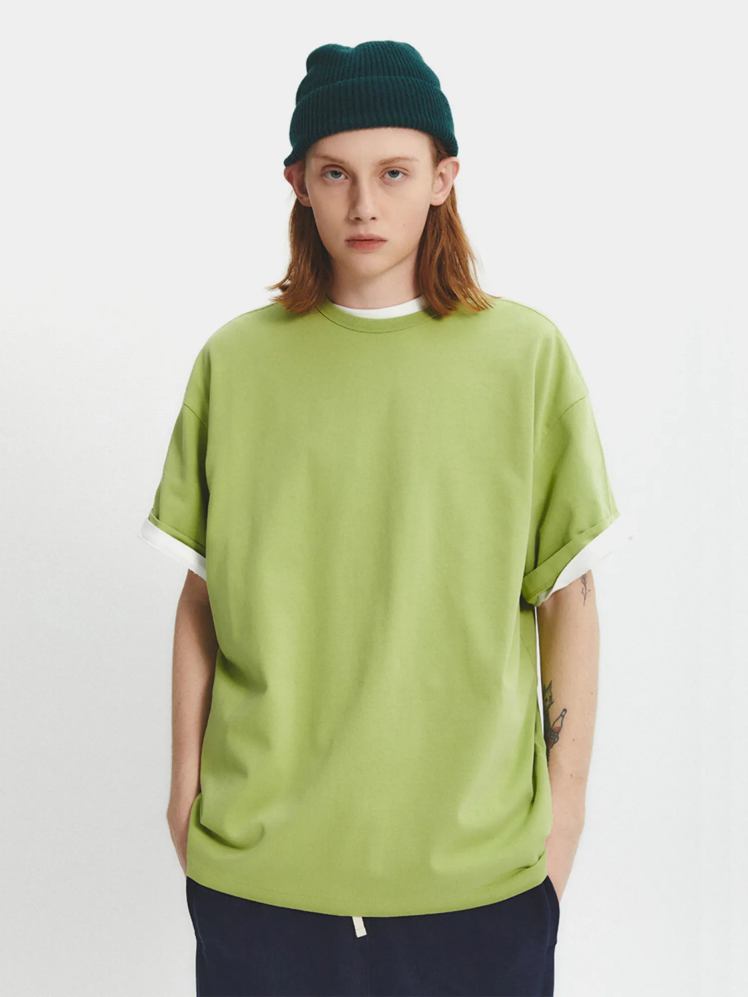 Футболка EASTLOGUE PERMANENT Loose Fit Avocado