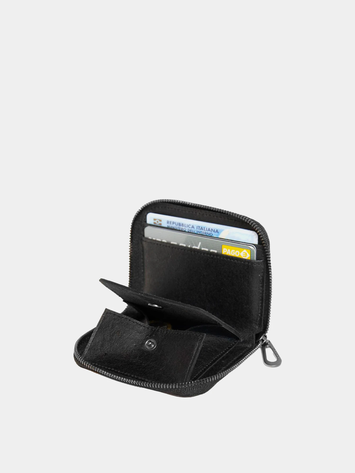 Кошелек COTE&CIEL Wallet & Purse Zippered M Leather Black