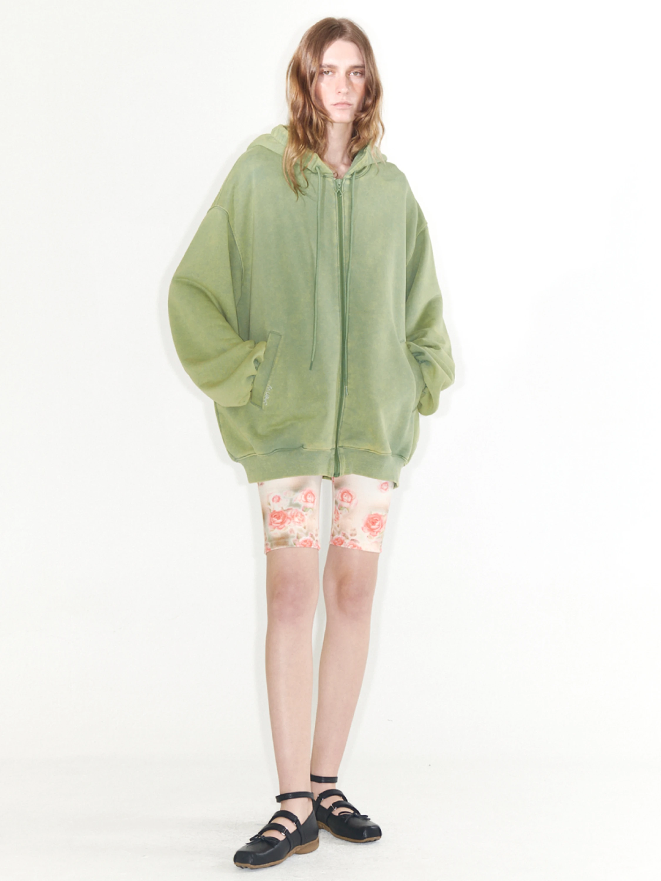Худи OPEN YY Wide Box Hoodie Green