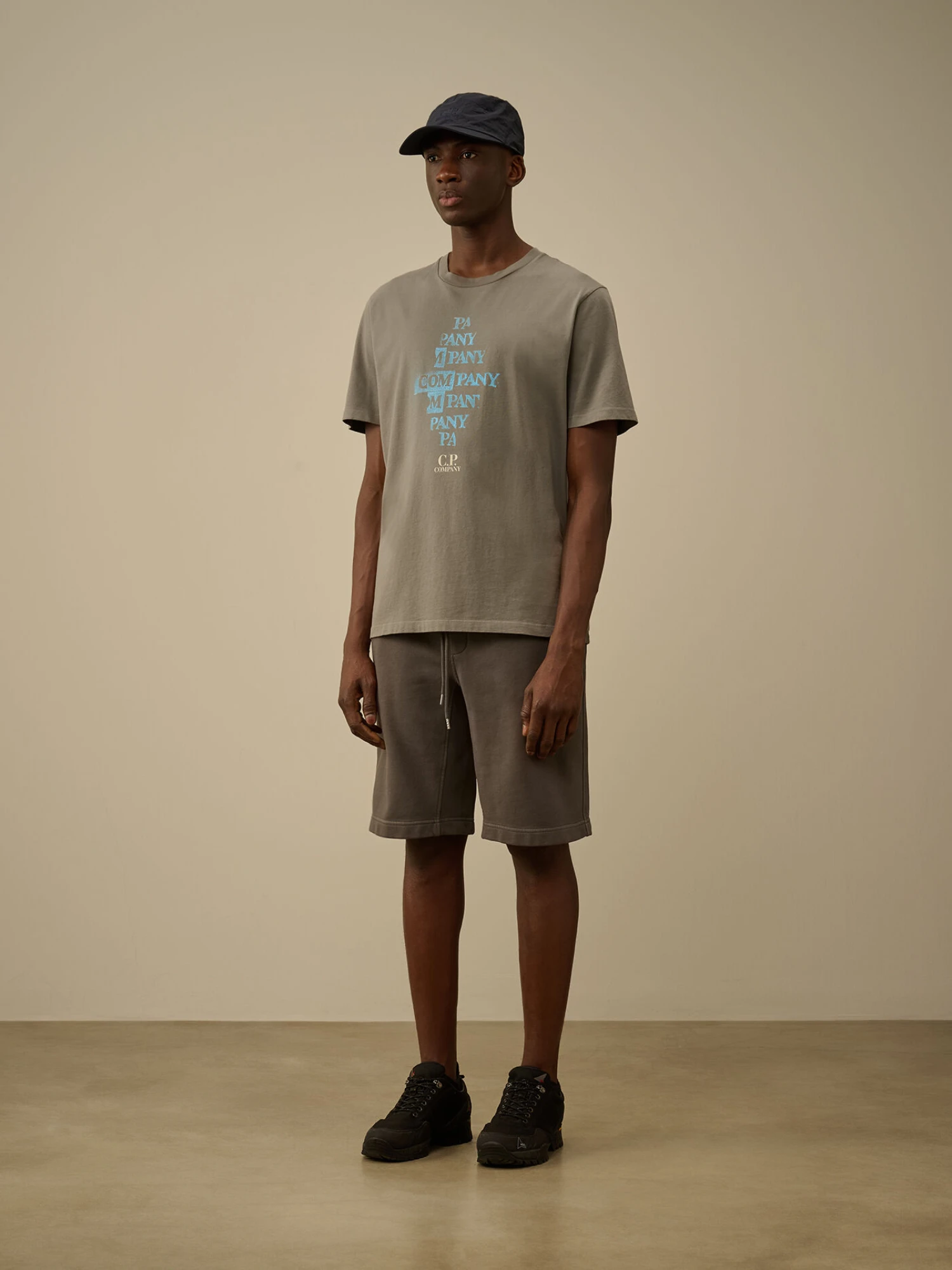 Футболка C.P. Company 24/1 Jersey Front Logo Smoked Pear