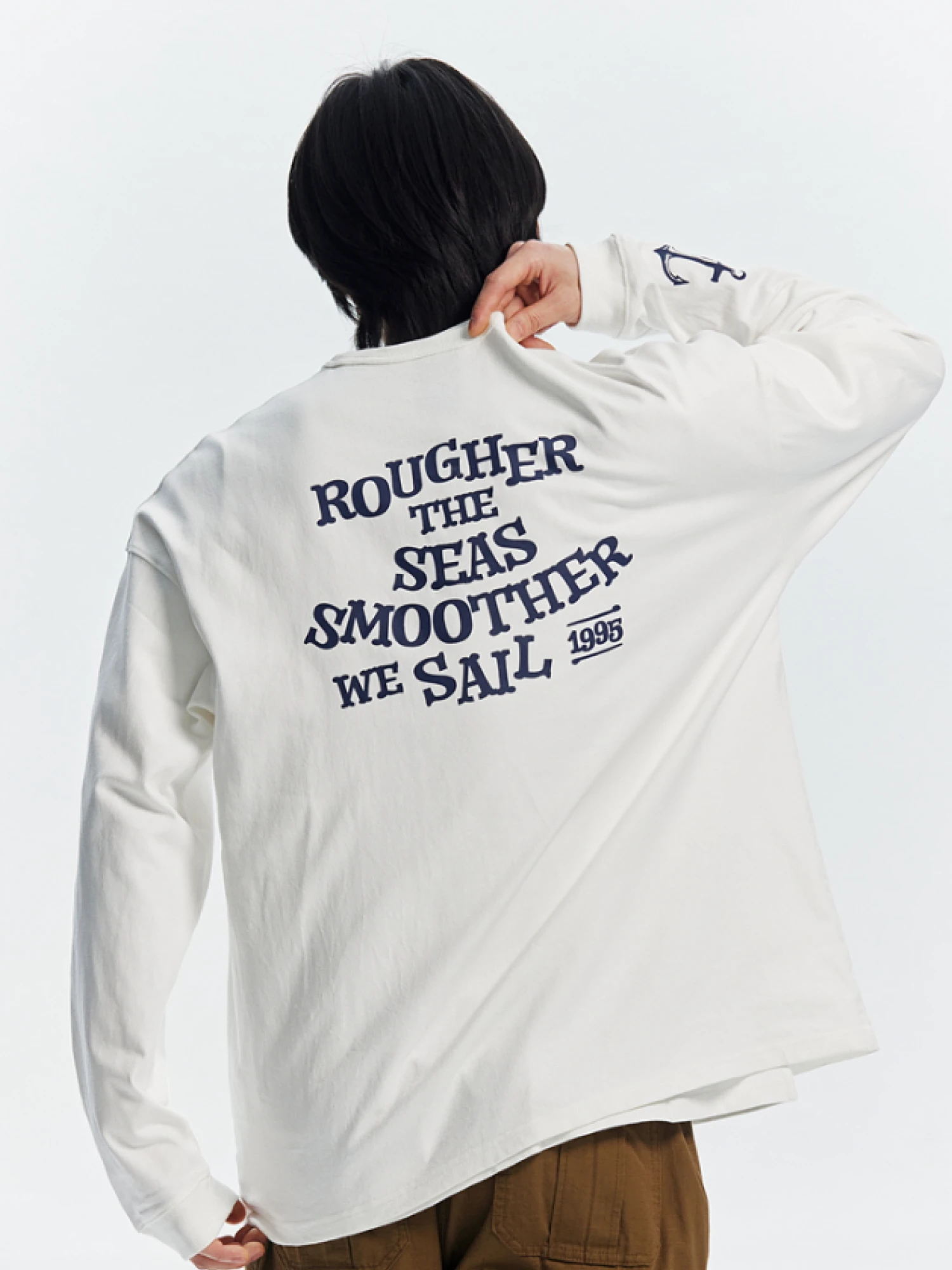 Лонгслив FrizmWORKS Rough Sea Smooth Sail White