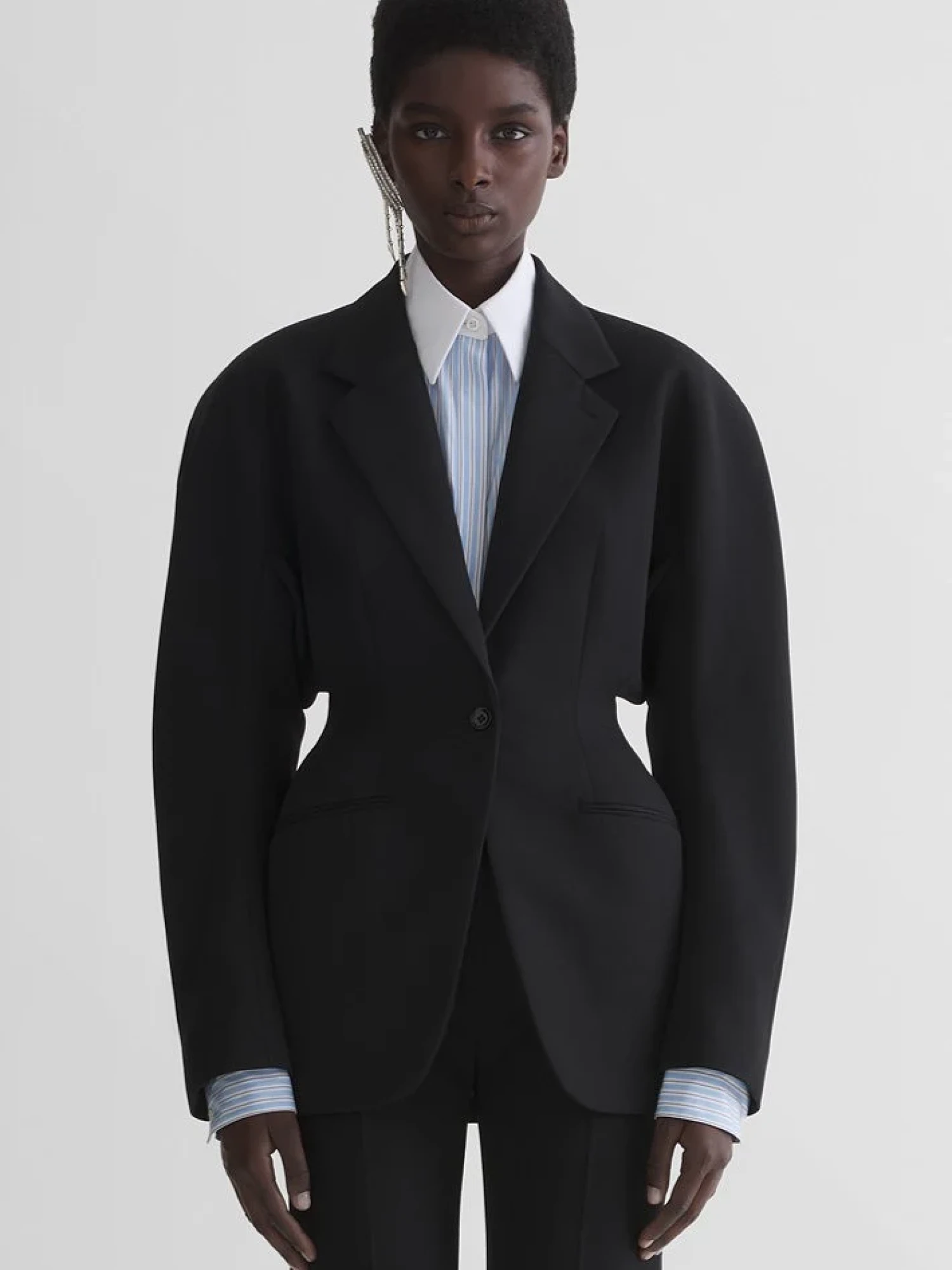 Женский пиджак MUGLER Cinched Black