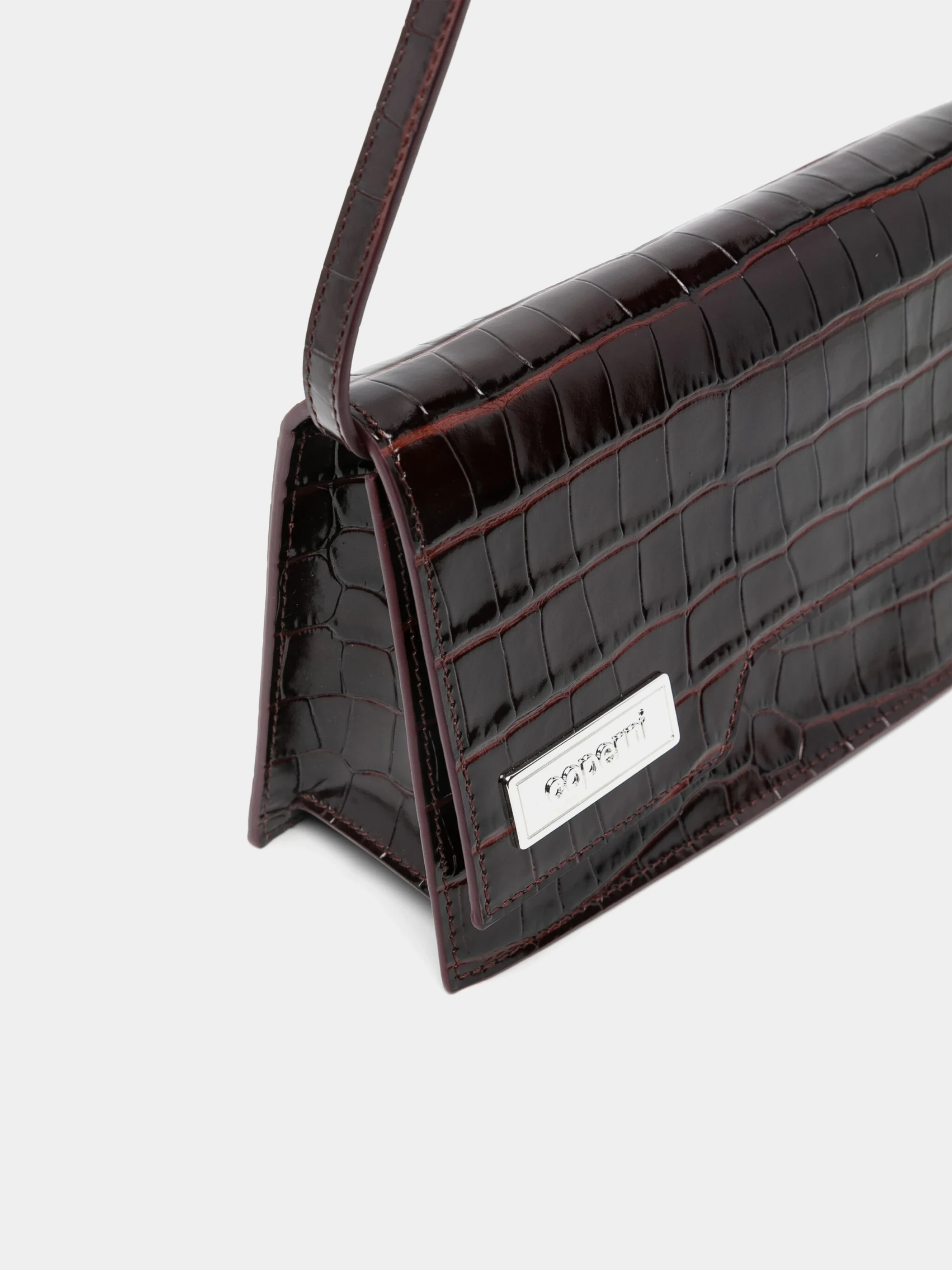 Сумка Coperni Croco Mini Folder Bag Brown