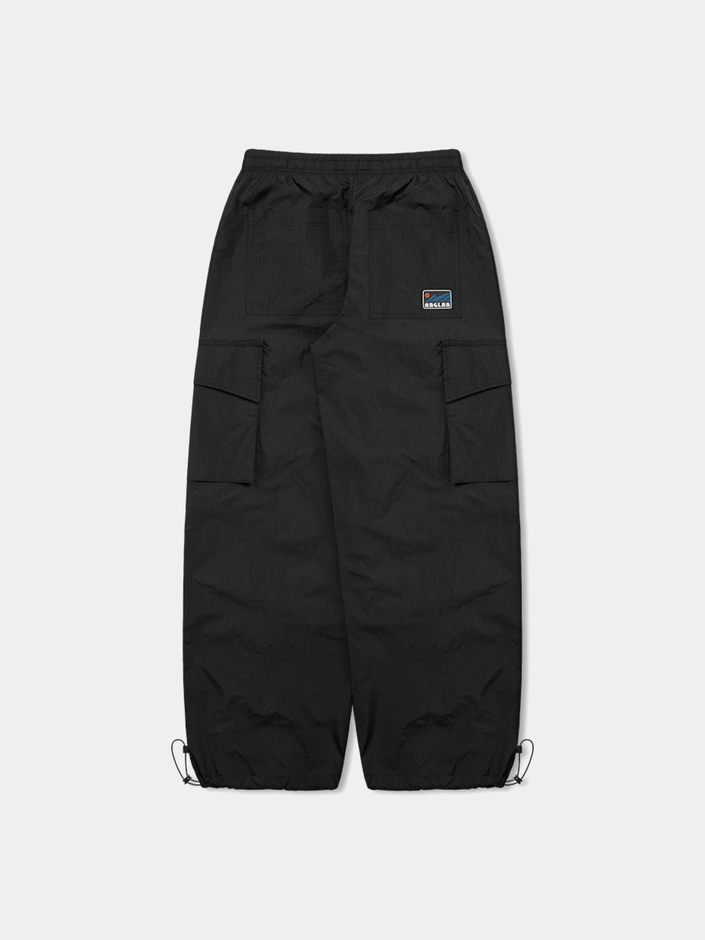 Брюки ANGLAN Rib Nylon Mountain Cargo Pants Black