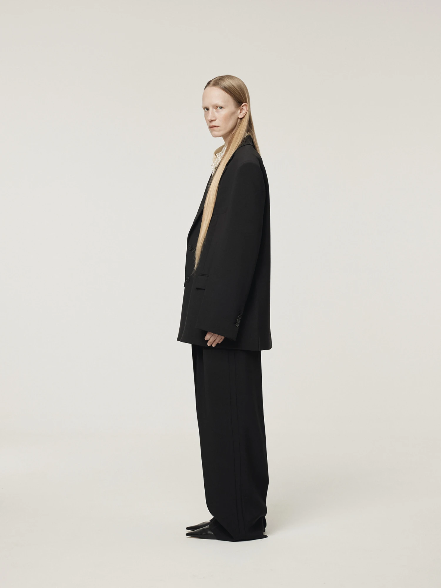 Женские брюки Recto Double Pleated Wide Black