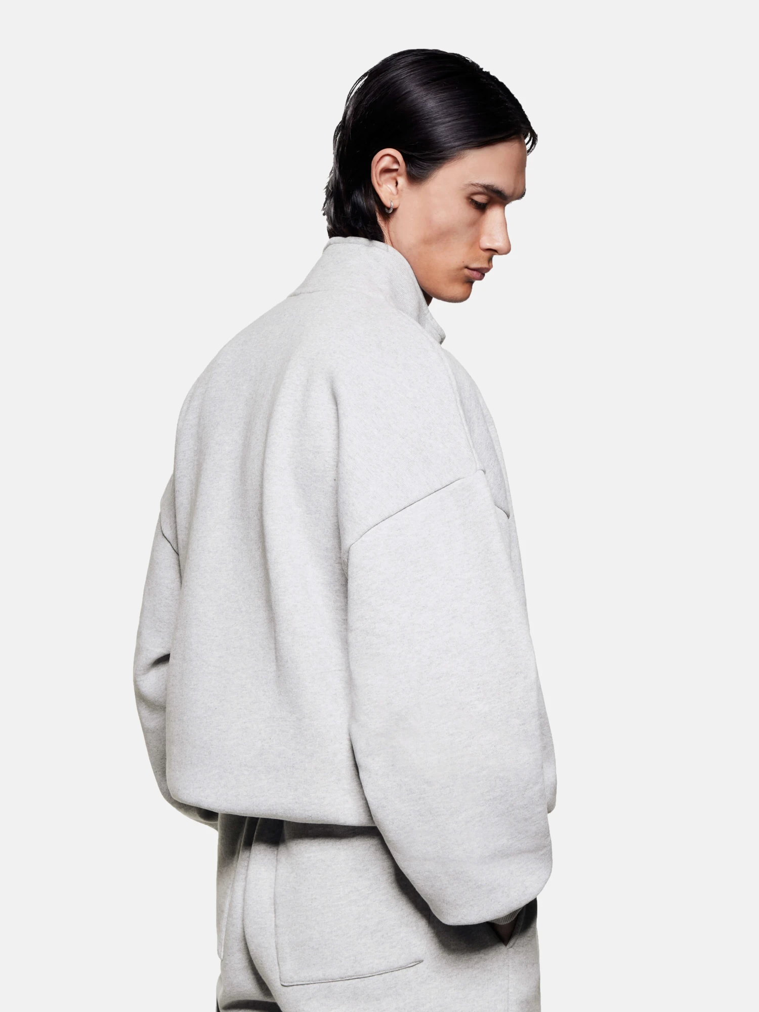 Халф-зип MKI MIYUKI ZOKU Uniform Quarter Zip Grey