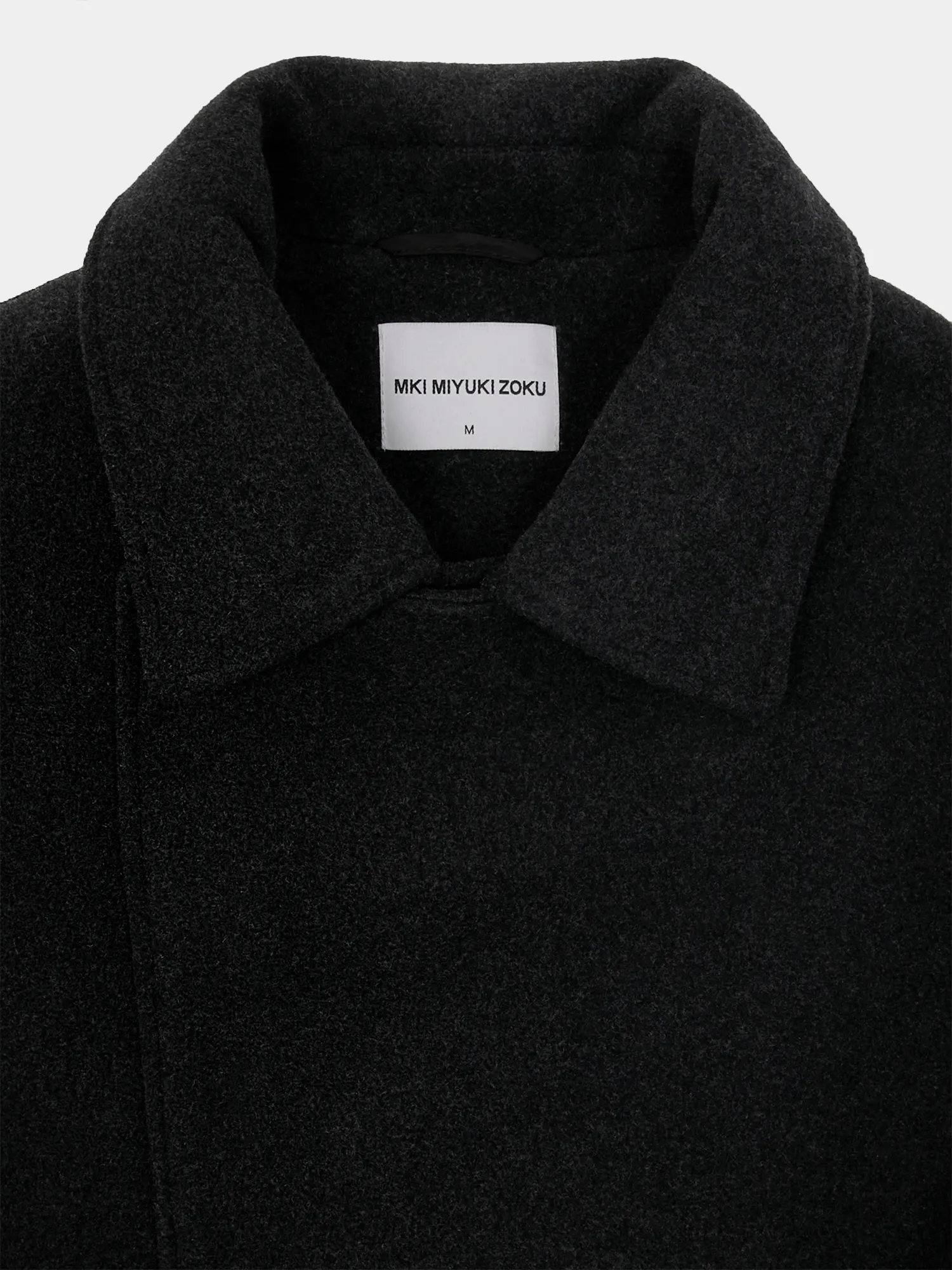 Пальто MKI MIYUKI ZOKU Wool Double Breasted Charcoal