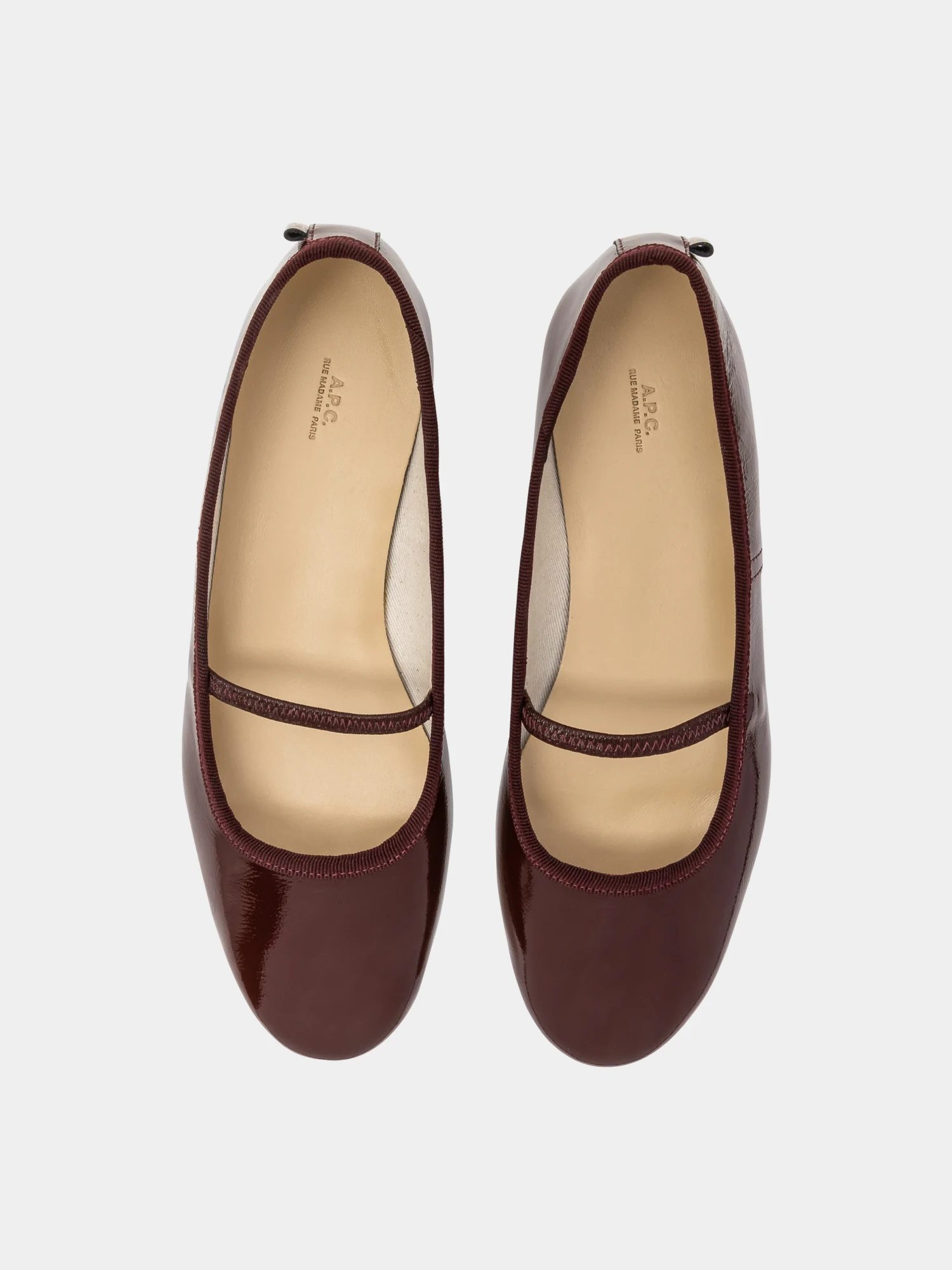 Женские балетки A.P.C. Swan Ballet Flats Wine