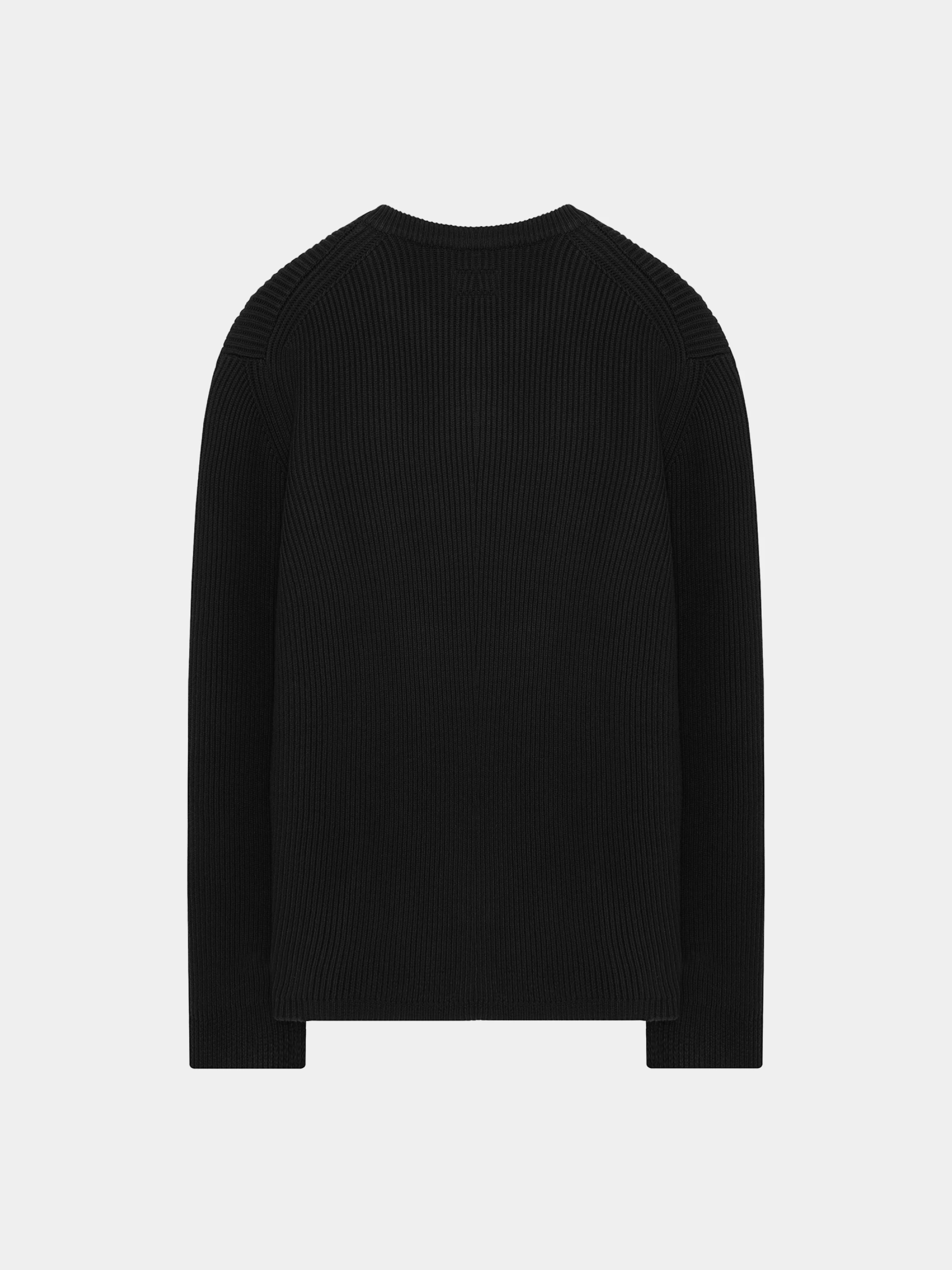 Джемпер C.P. Company Full Rib Crew Neck Knit Black Sand