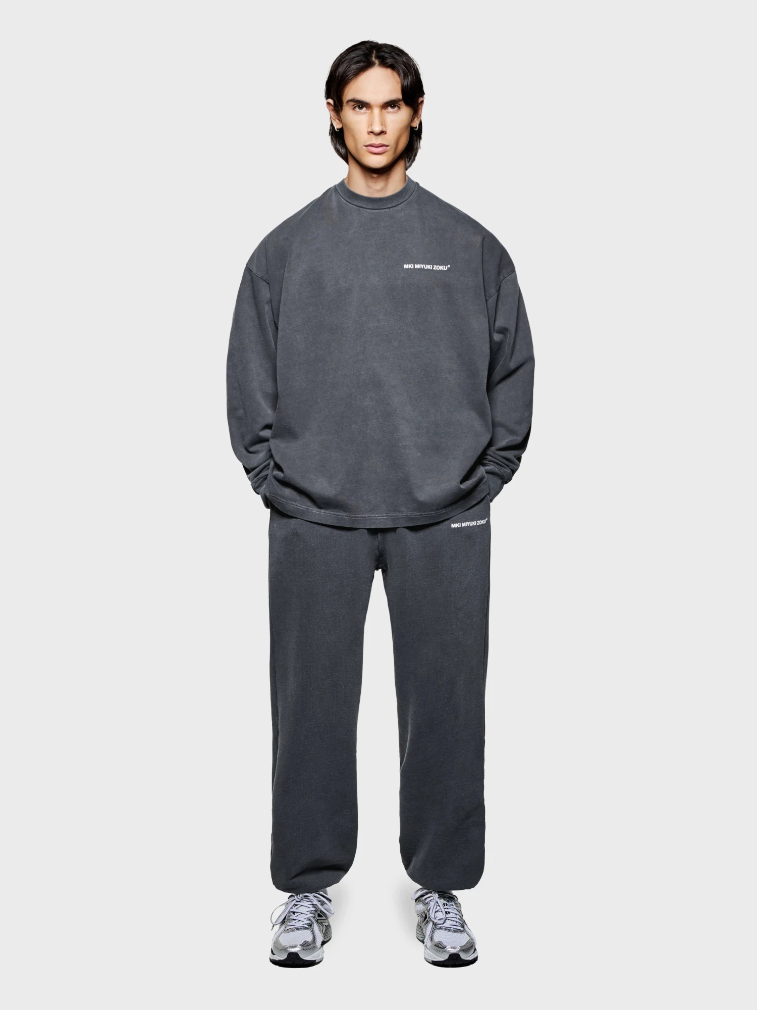 Лонгслив MKI MIYUKI ZOKU Uniform Long Sleeve Pigment Black