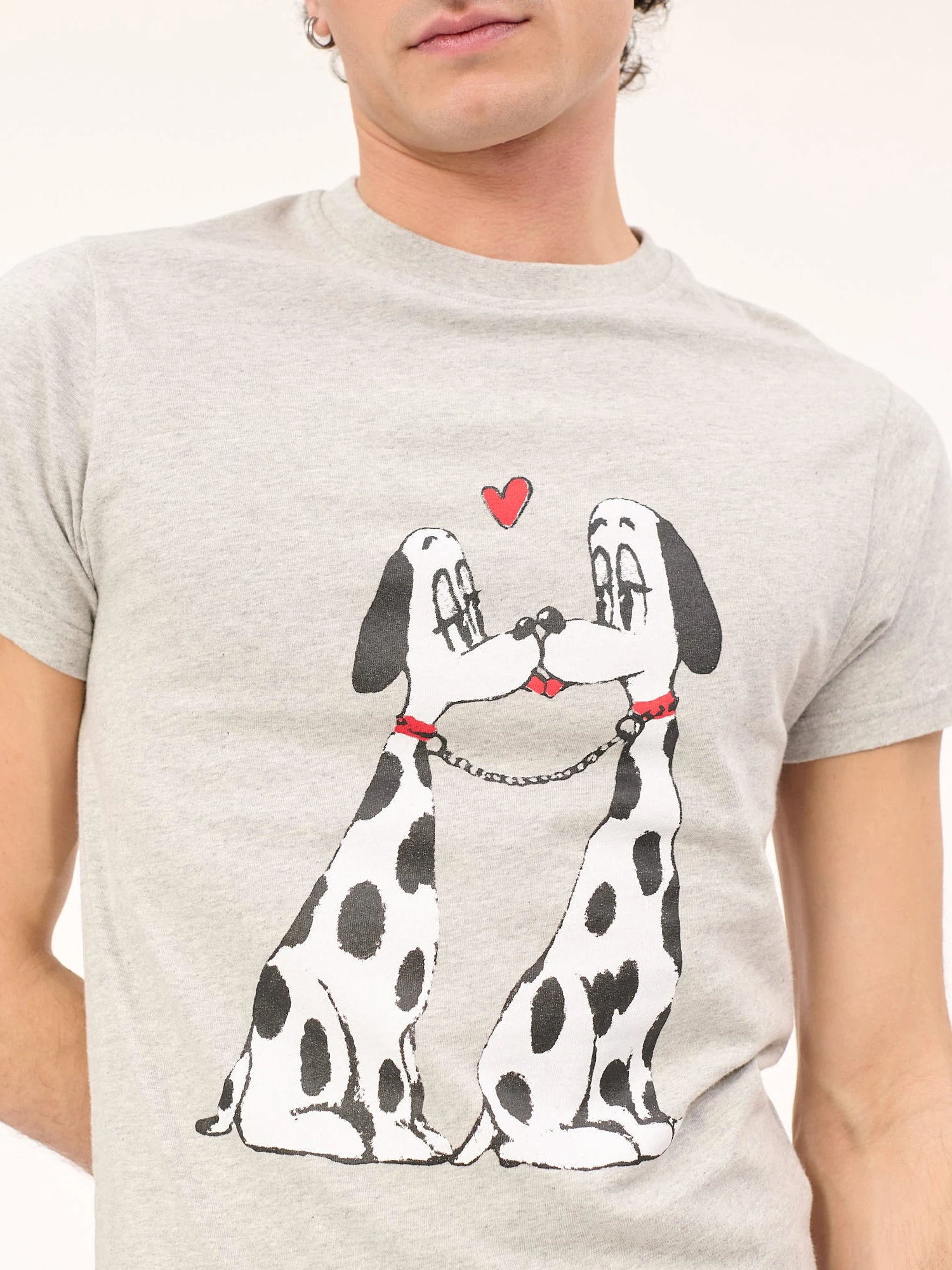 Футболка Carne Bollente The Pooch Smooch Melange Grey