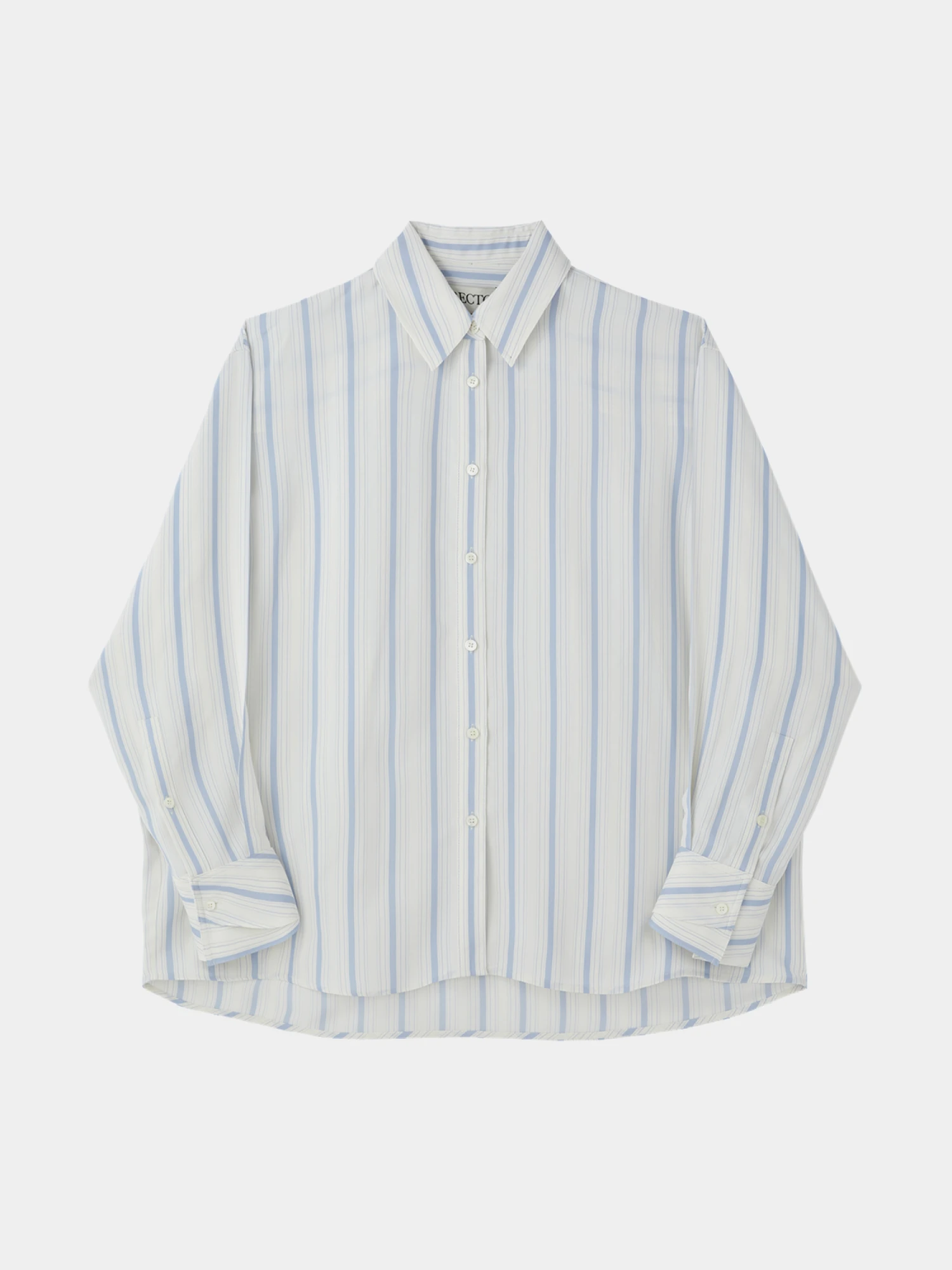 Женская рубашка Recto Double Layer Cuffs Stripe Sky Blue