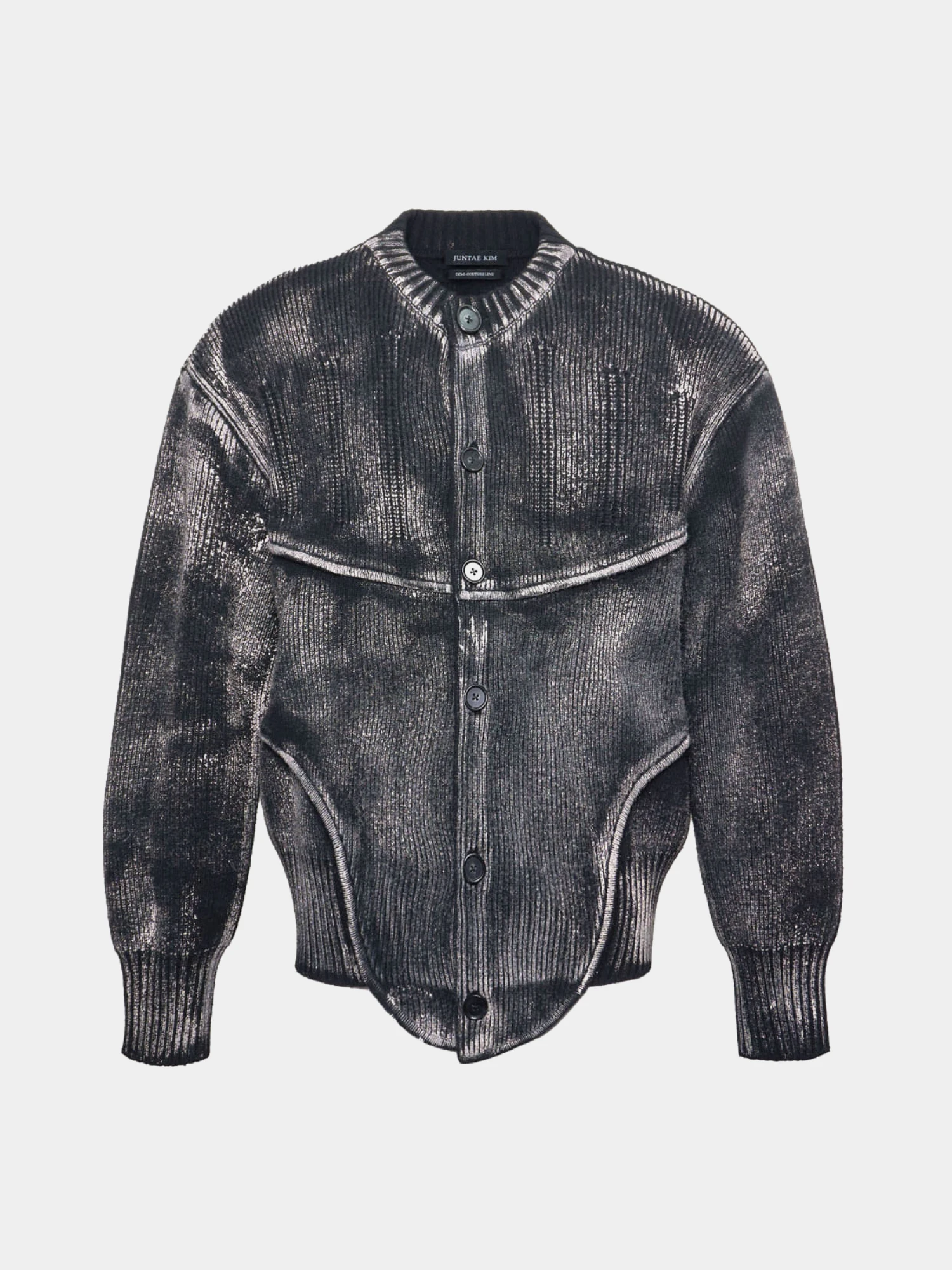 Кардиган JUNTAE KIM Painted Corset Knit Black