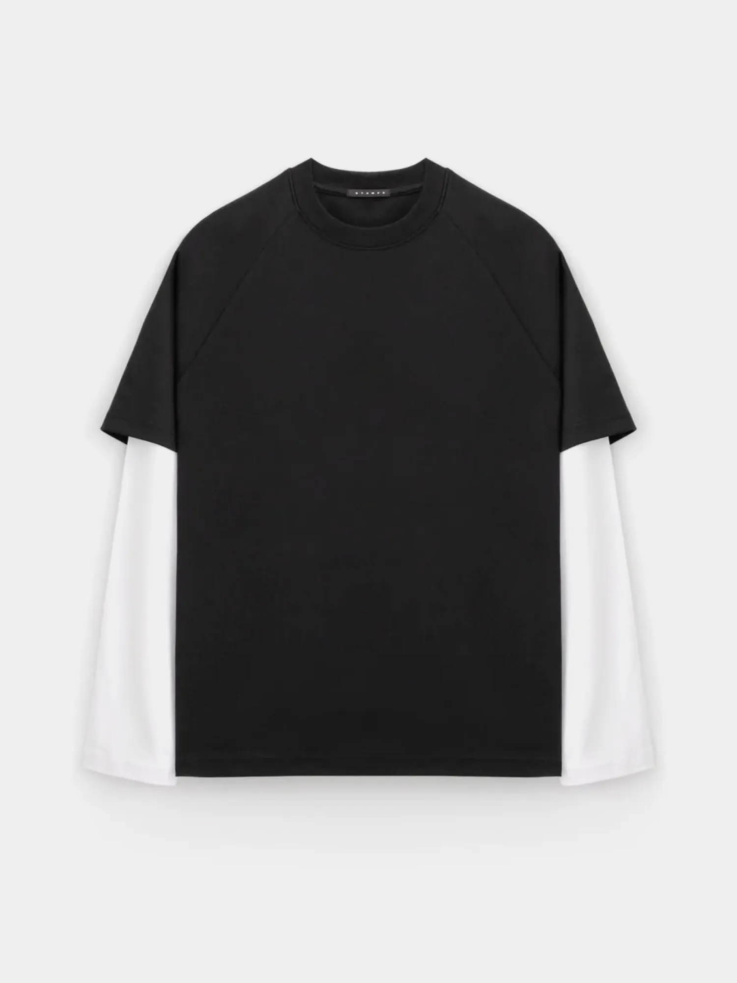 Лонгслив Stampd Double Layer LS Relaxed Black/White