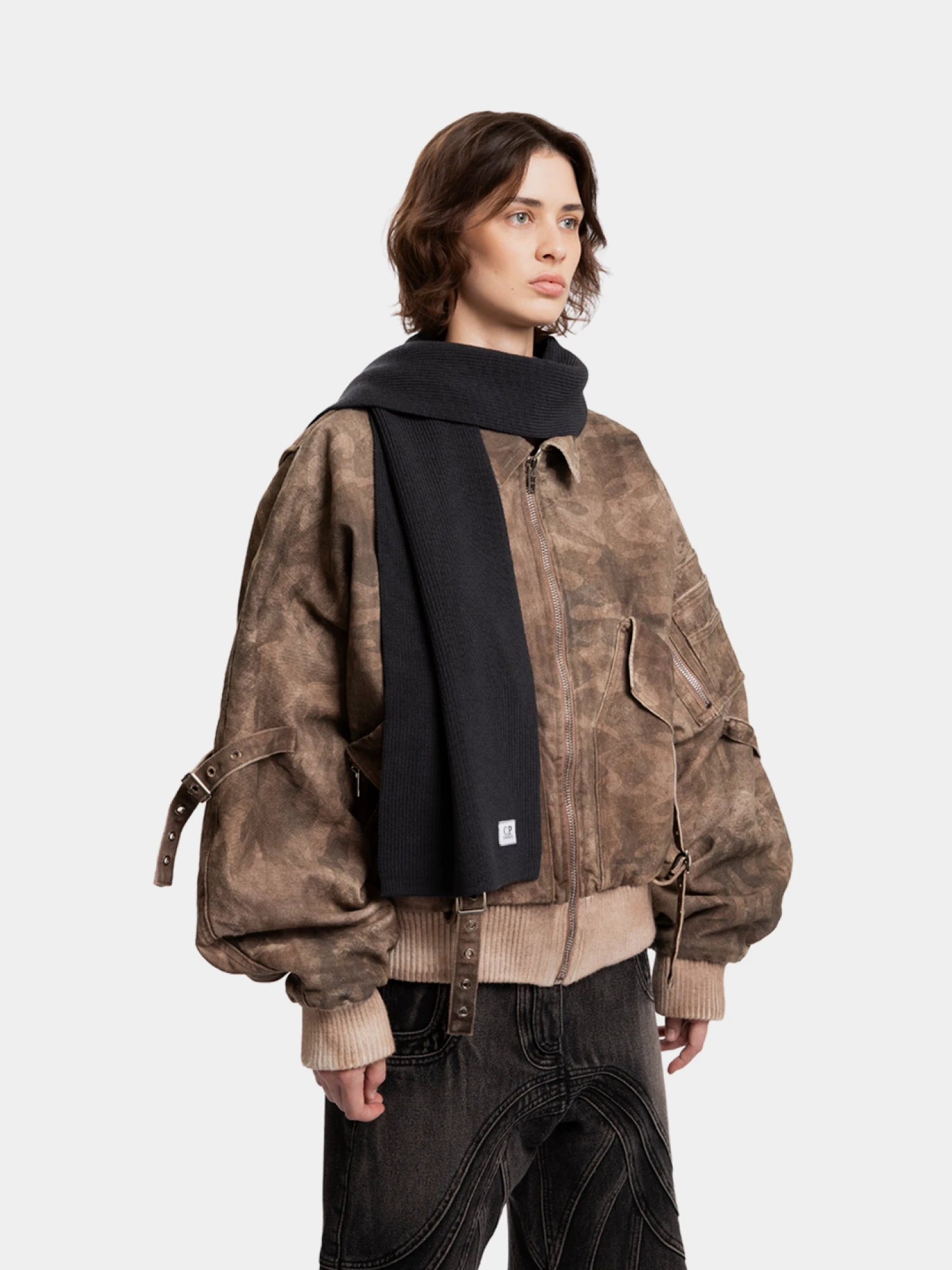 Шарф C.P. Company Wool Knit Ebony