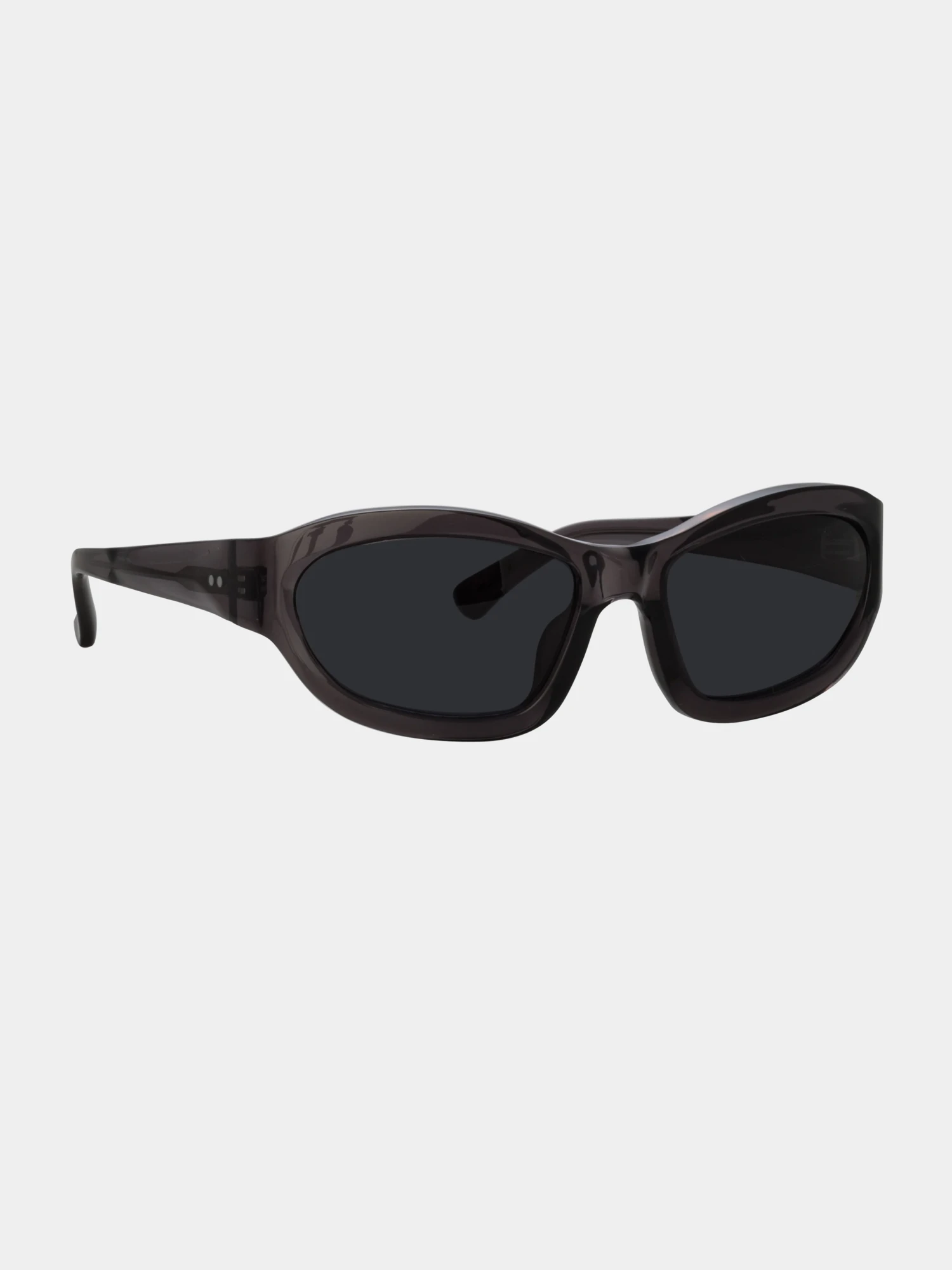 Очки Dries Van Noten x Linda Farrow Wrap Dark Brown