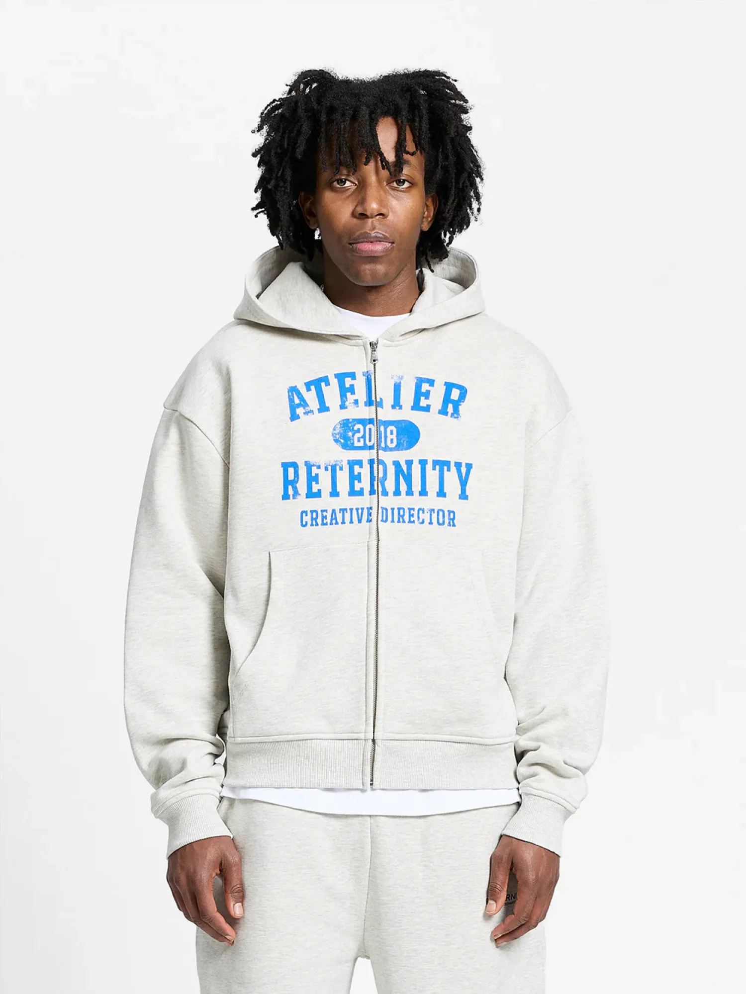 Зип-худи RETERNITY Atelier Emblem Melange Grey