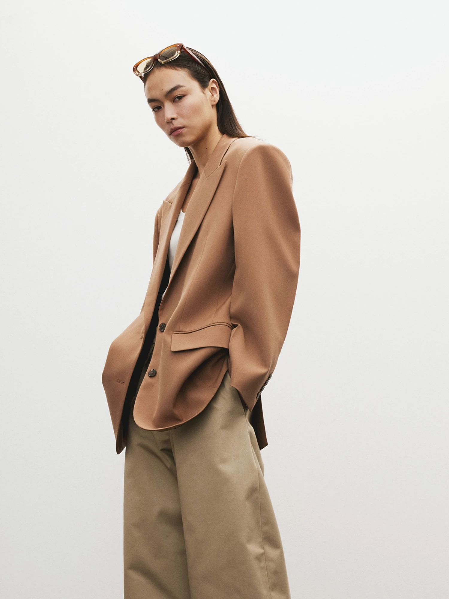 Женский пиджак Recto Structure Wool Tailored Rose Beige