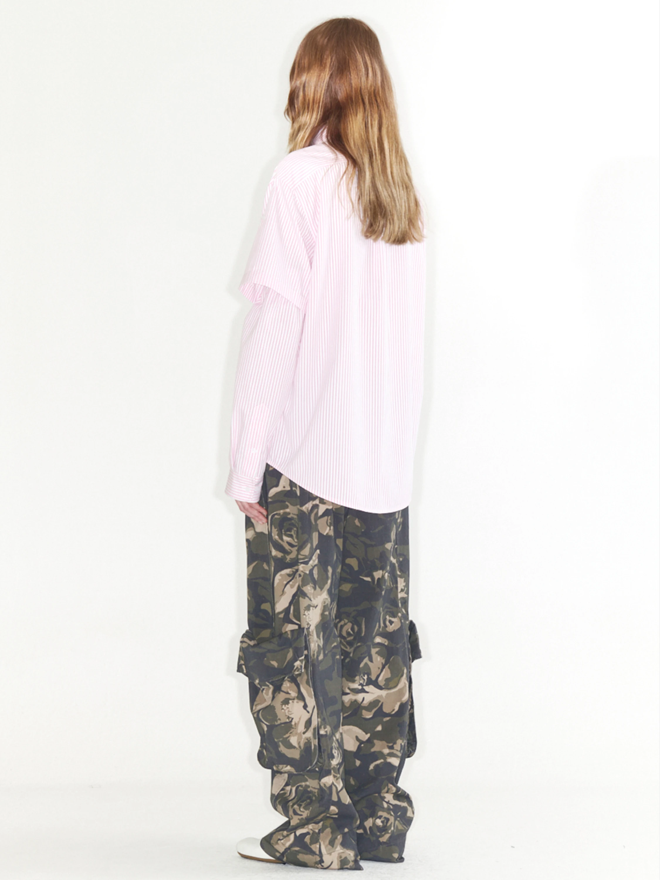 Рубашка OPEN YY Sleeve Protector Shirt Pink
