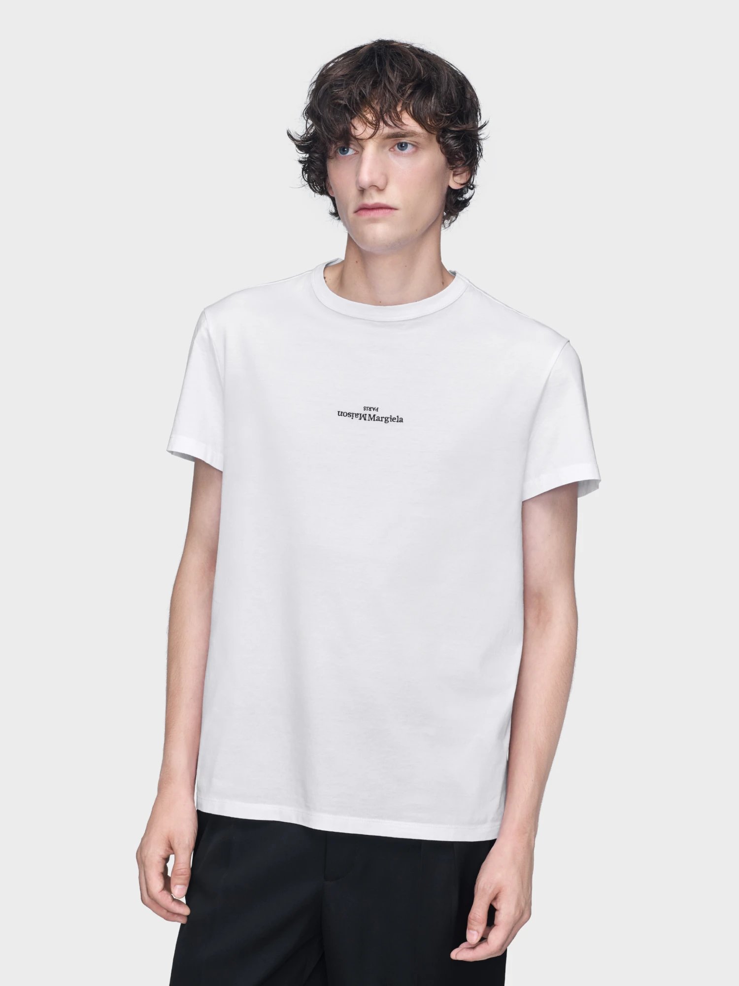 Футболка Maison Margiela Distorted Logo White