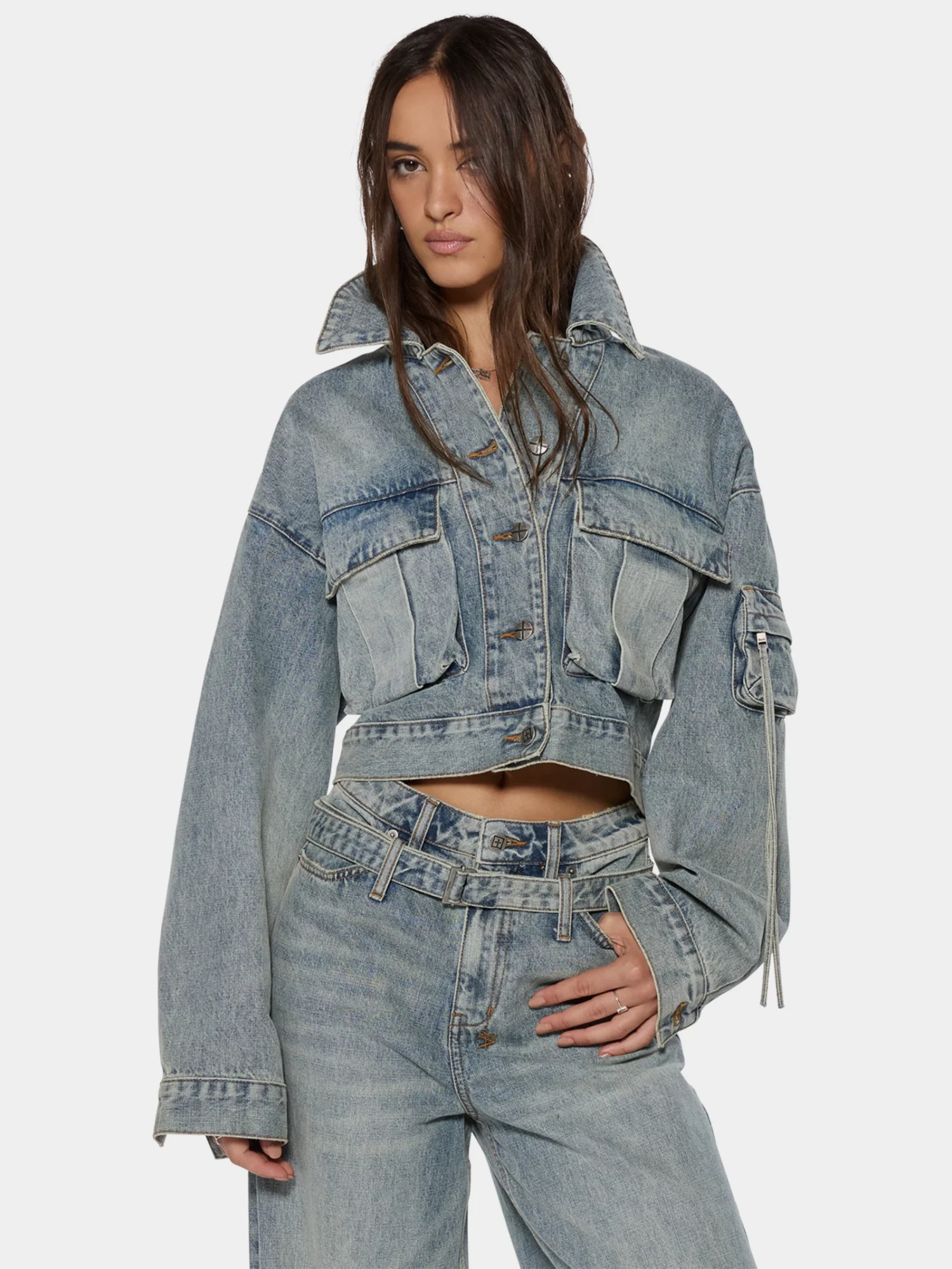 Женская джинсовая куртка Ksubi Campbell Echoes Denim
