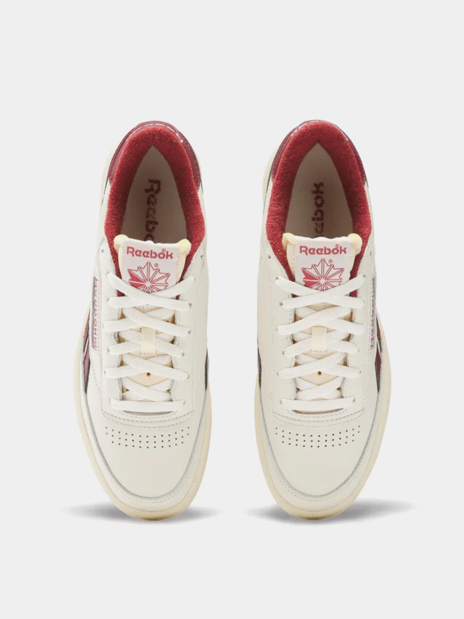Кеды Reebok Club C Revenge Vintage Chalk Burgundy