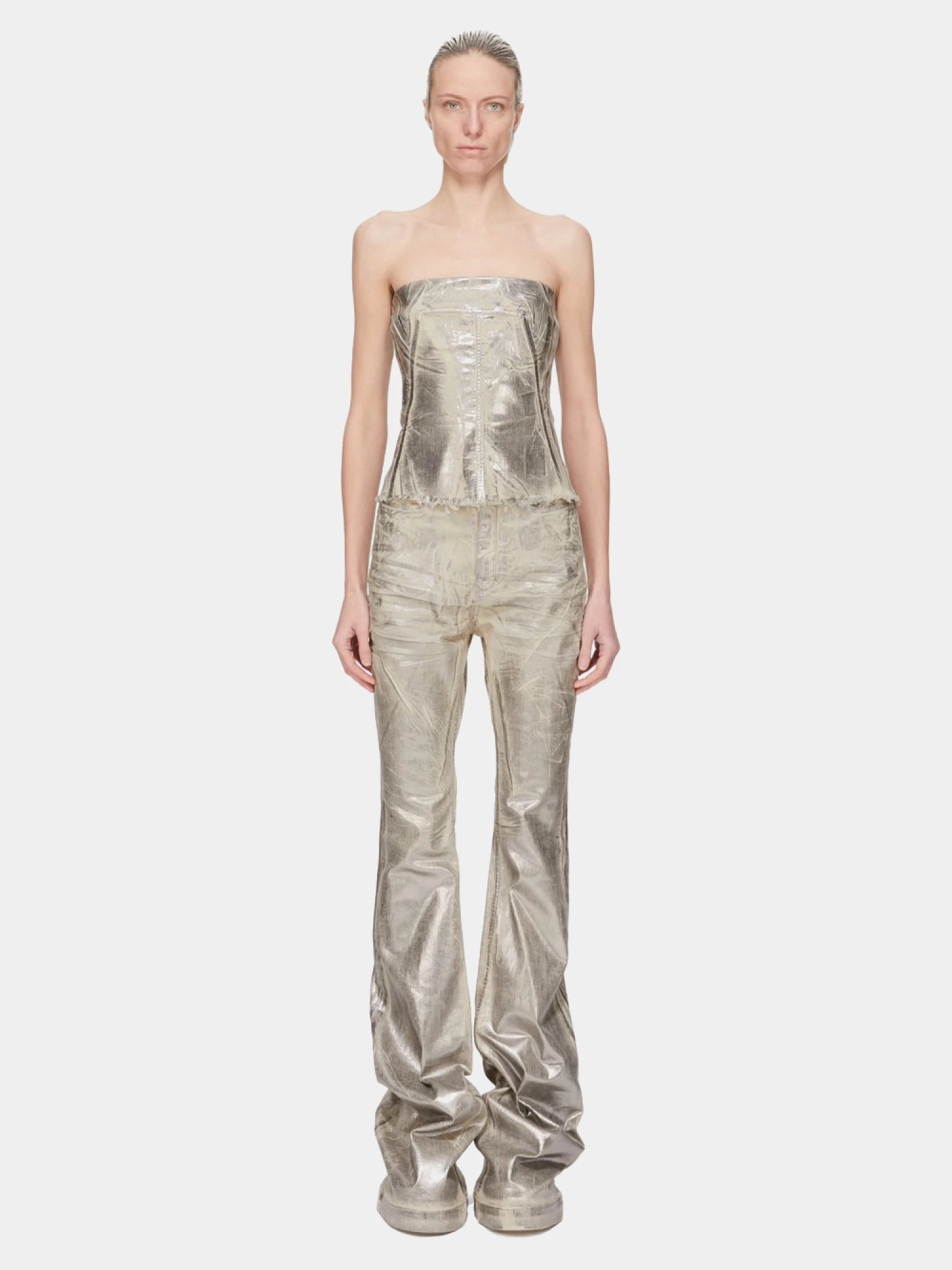 Женcкие джинсы RICK OWENS DRKSHDW Bolan Bootcut Palladium