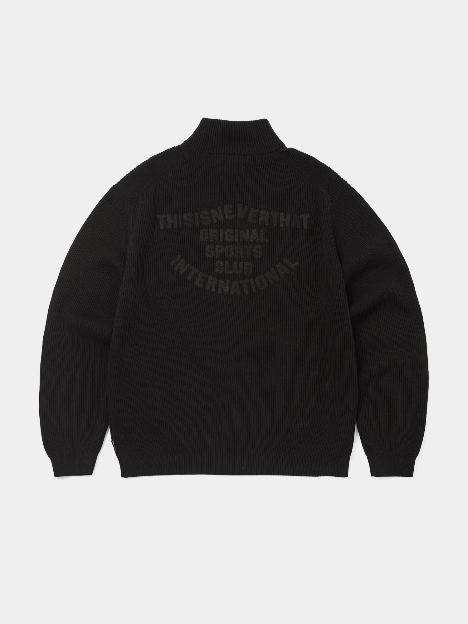 Кардиган thisisneverthat Washed Full Zip Cardigan Black