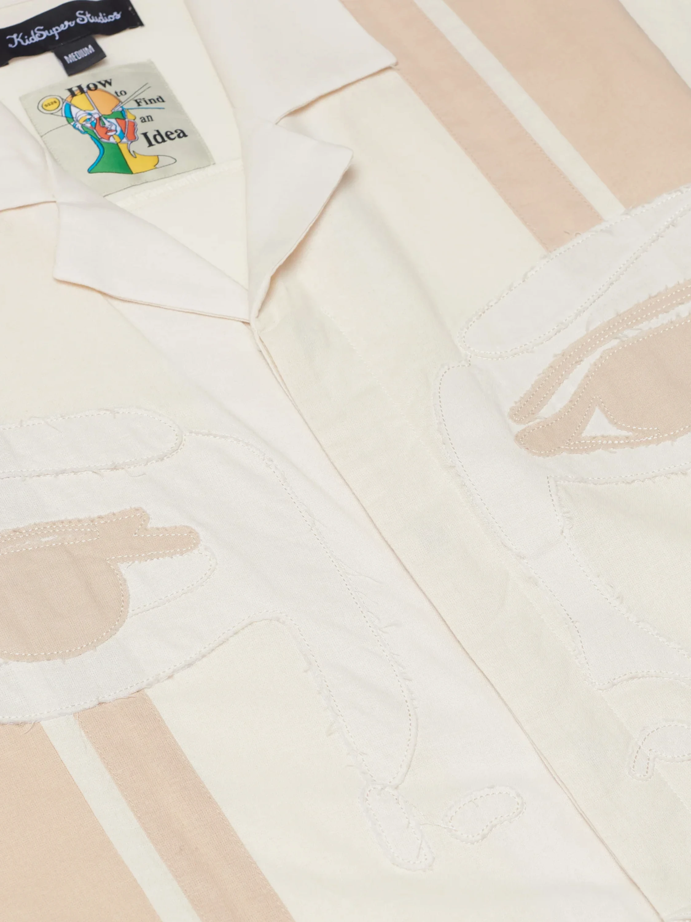 Рубашка KidSuper Face Camo Shirt Cream