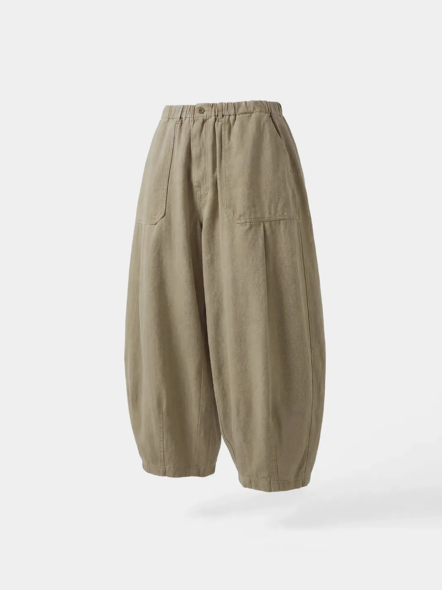 Брюки ANGLAN Fatigue Herringbone Balloon Pants Beige