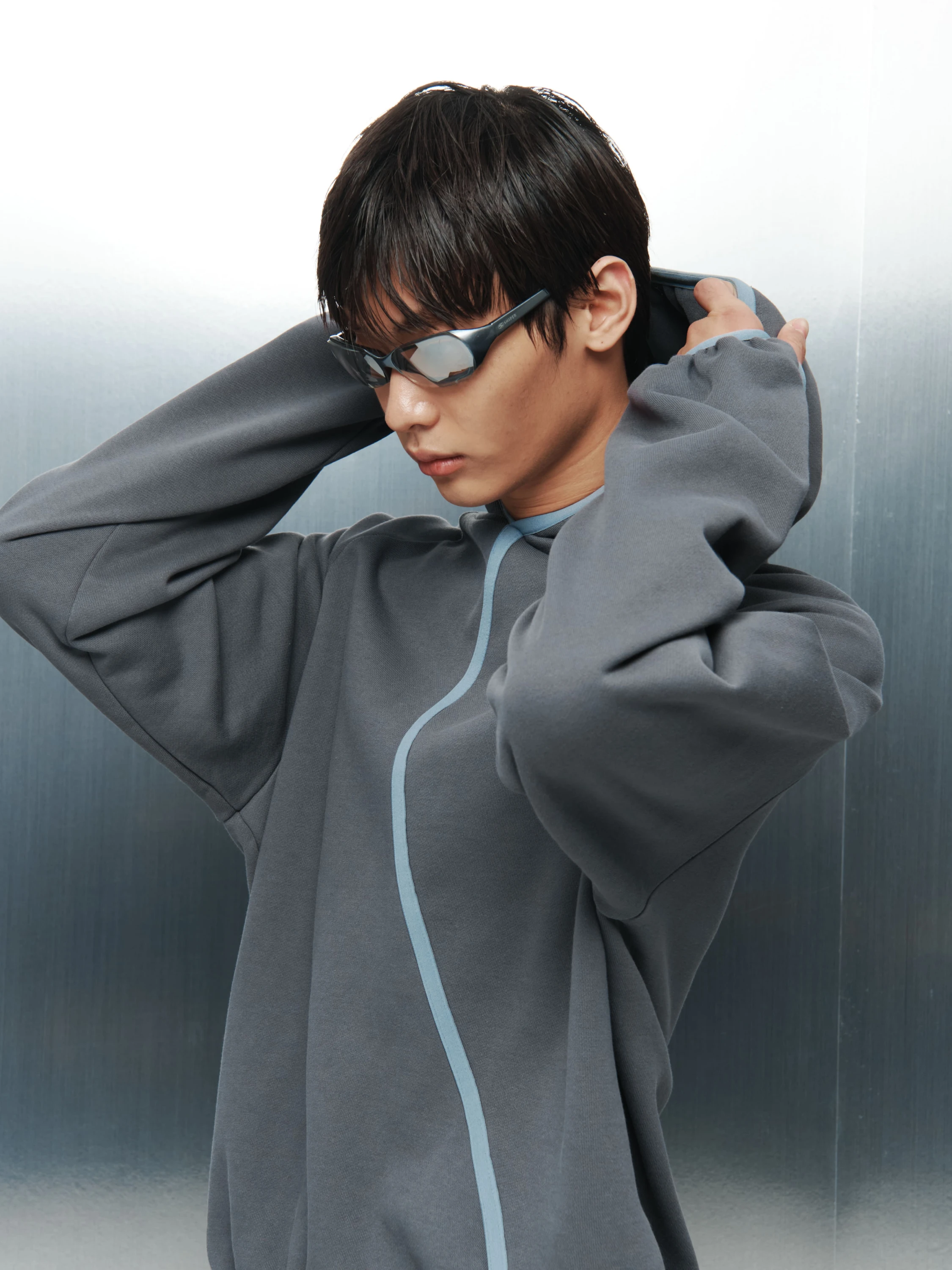 Худи SAN SAN GEAR Taped Hoodie Ash Charcoal