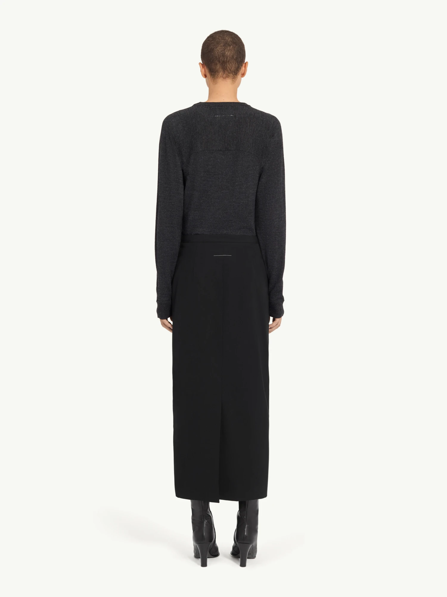 Женская юбка MM6 Maison Margiela Long Wool Black