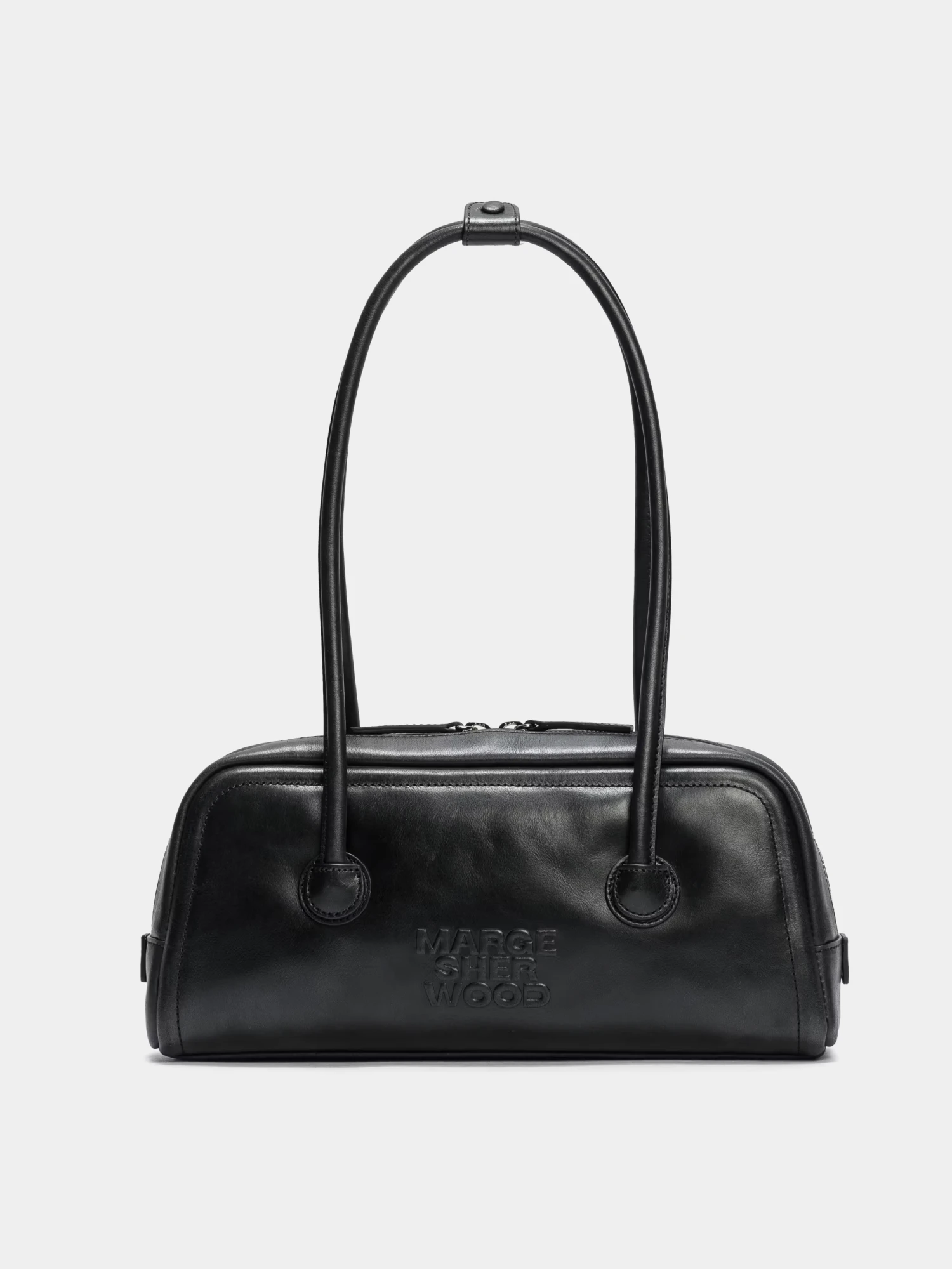 Женская сумка MARGESHERWOOD Soft Baguette Black Pull-Up